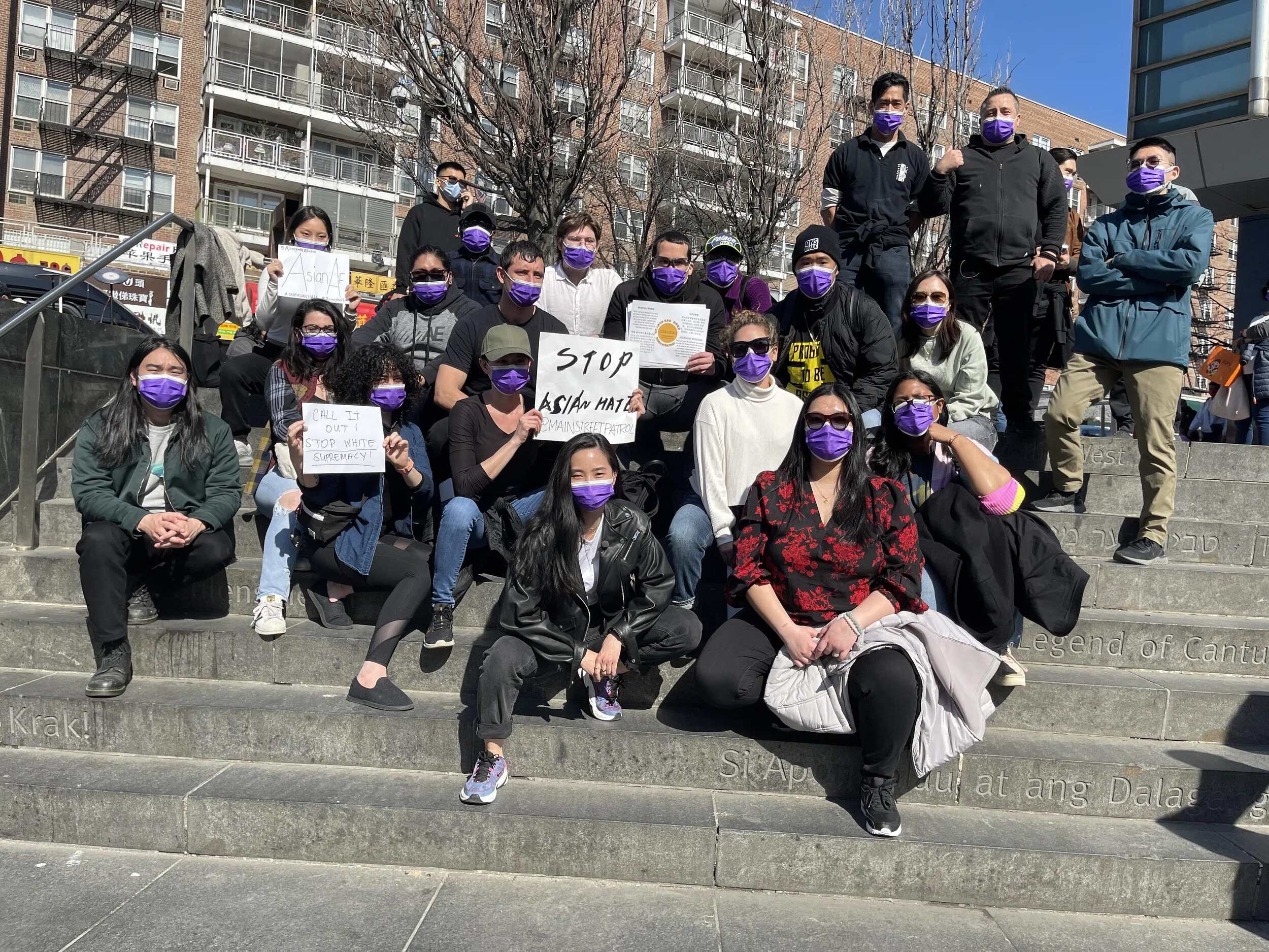 Peaceful activists patrol Flushing to prevent hate crimes