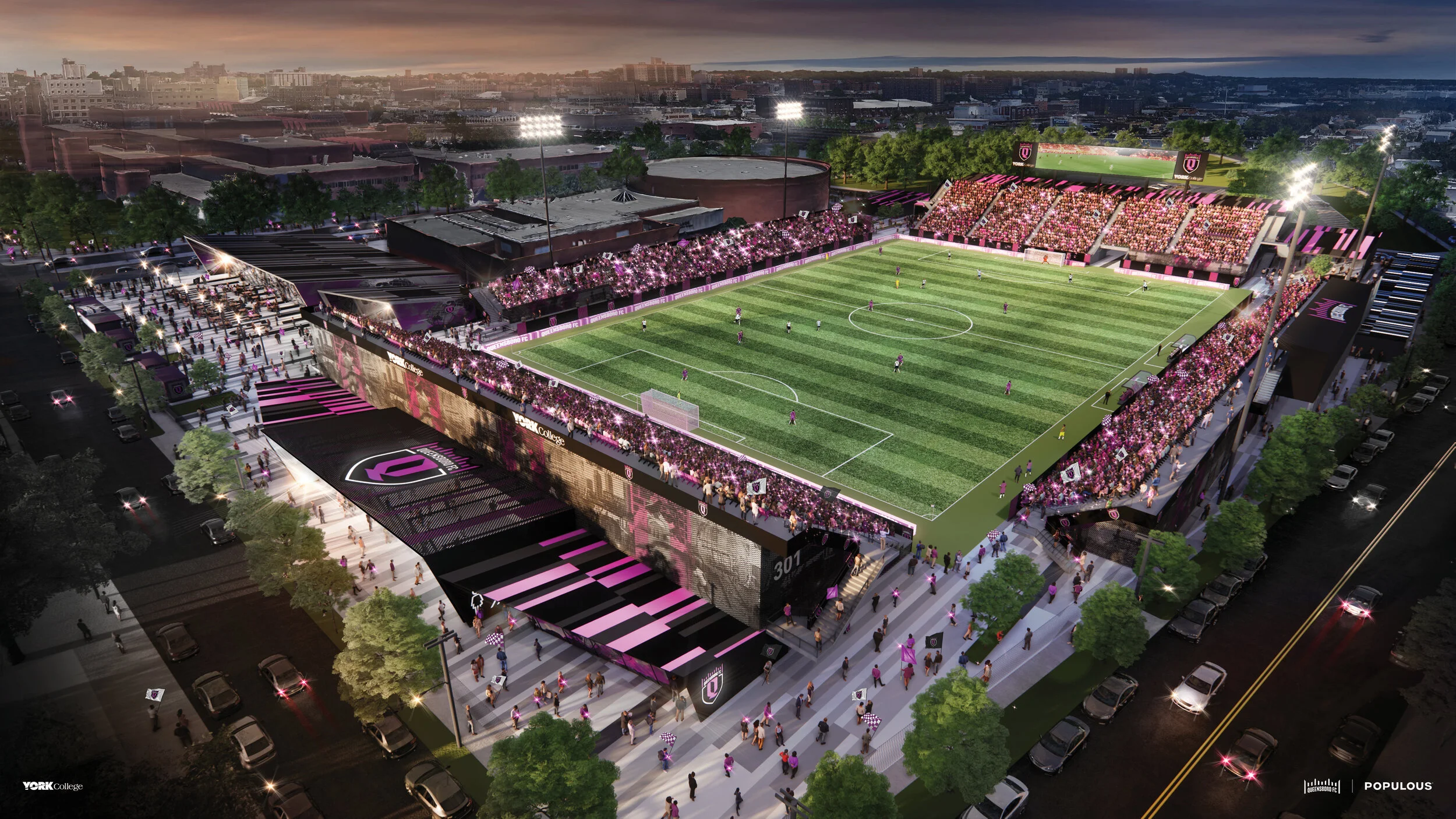 Queensboro FC and York College unveil 7,500-seat stadium plan