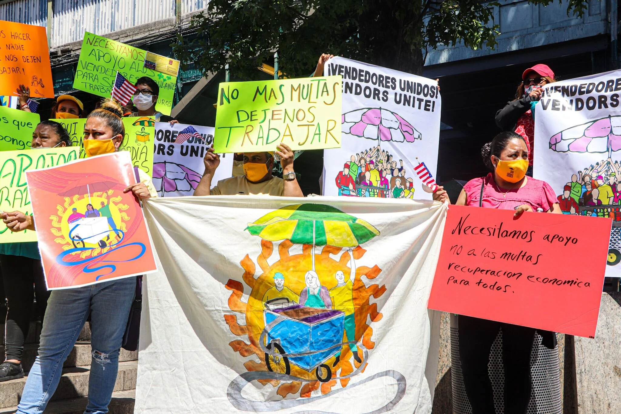 Queens street vendors rally for protection against fines as COVID recovery continues