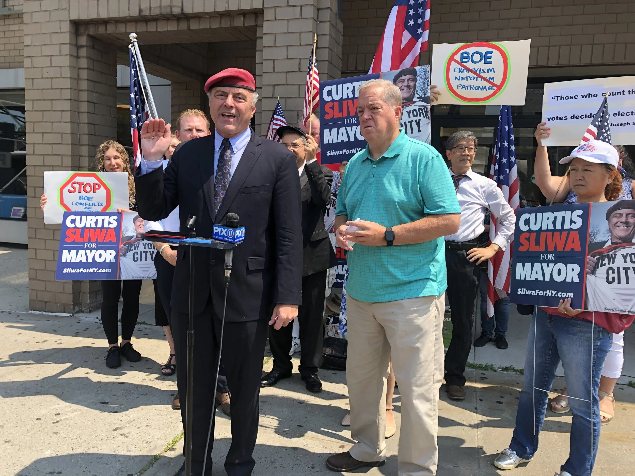 Sliwa, Queens Republican faction voice BOE ballot woes