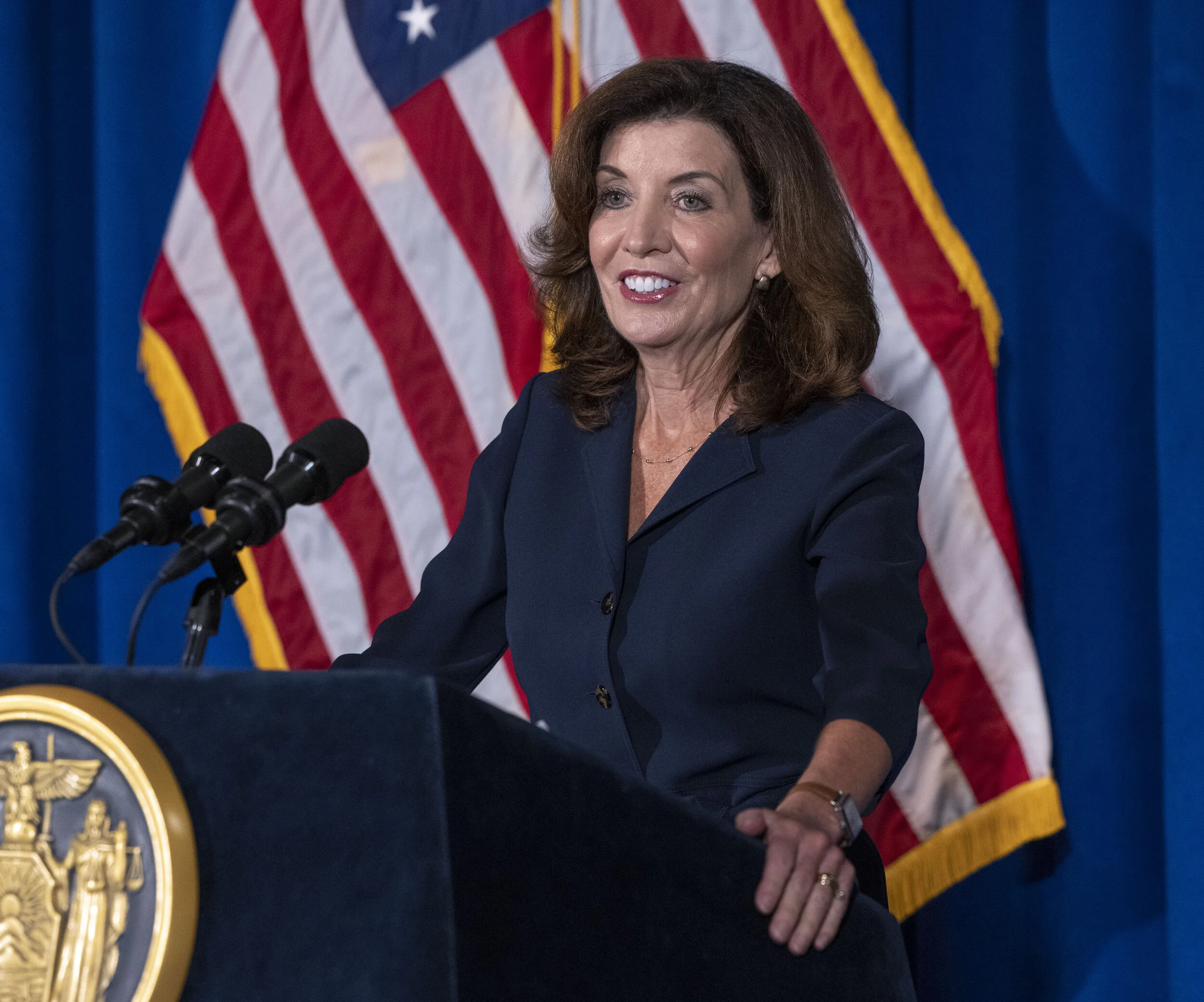 Hochul takes the stage post promotion