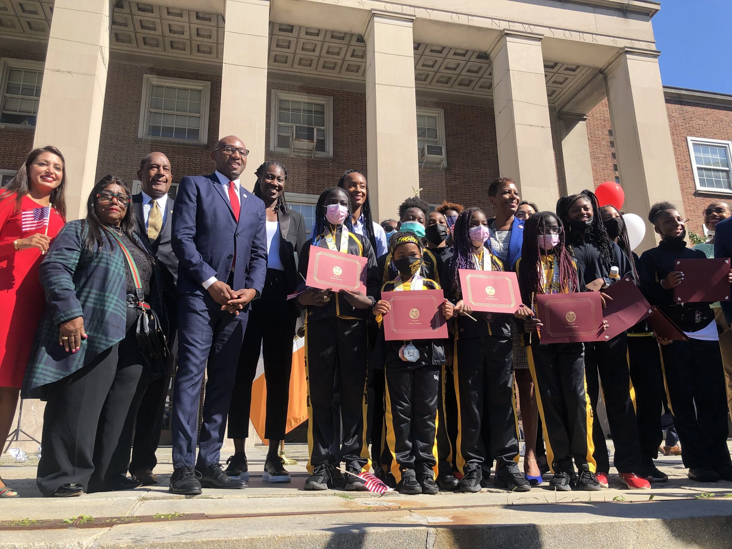 Olympic gold medalists celebrated in Queens