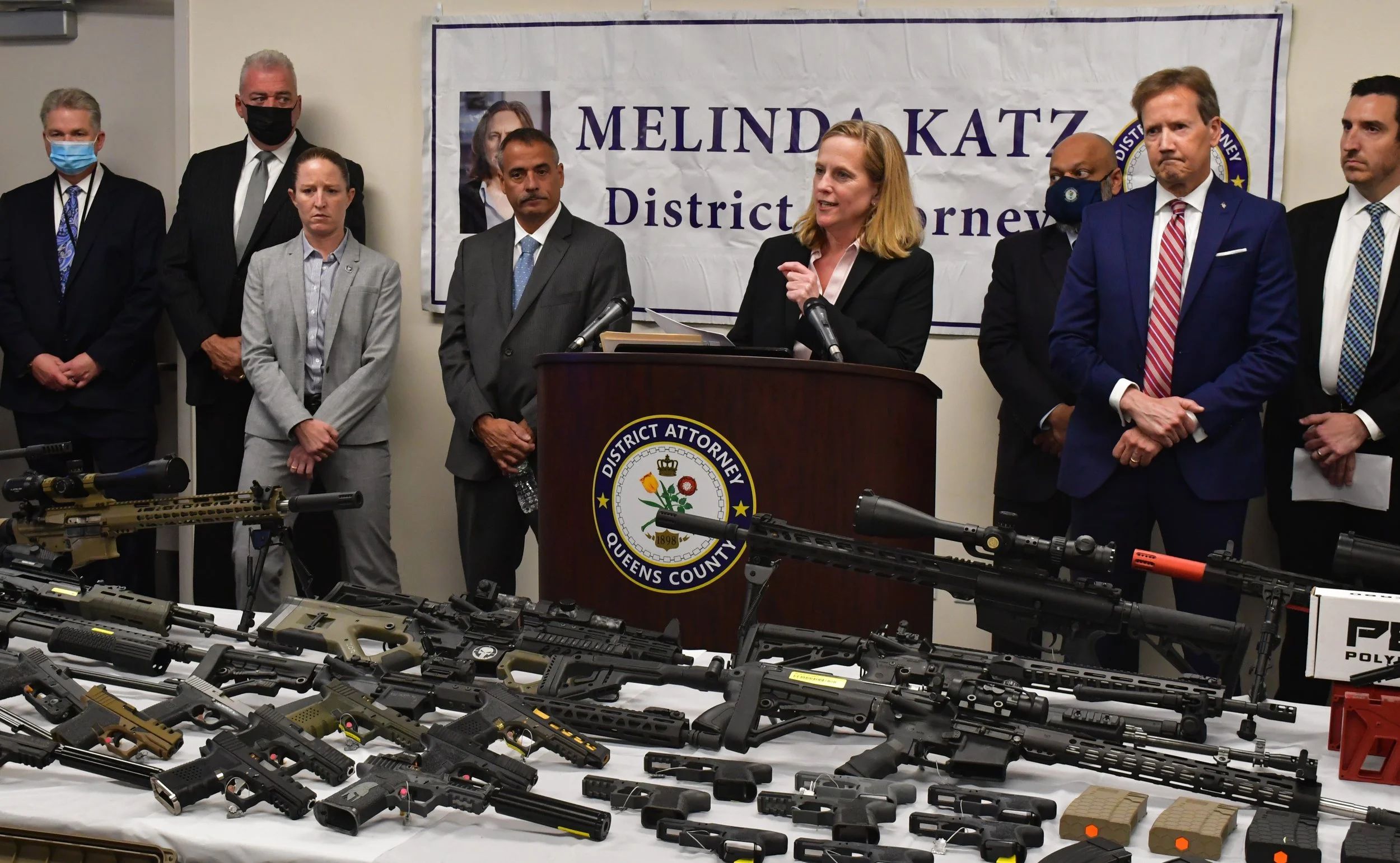 Queens DA seizes dozens of guns