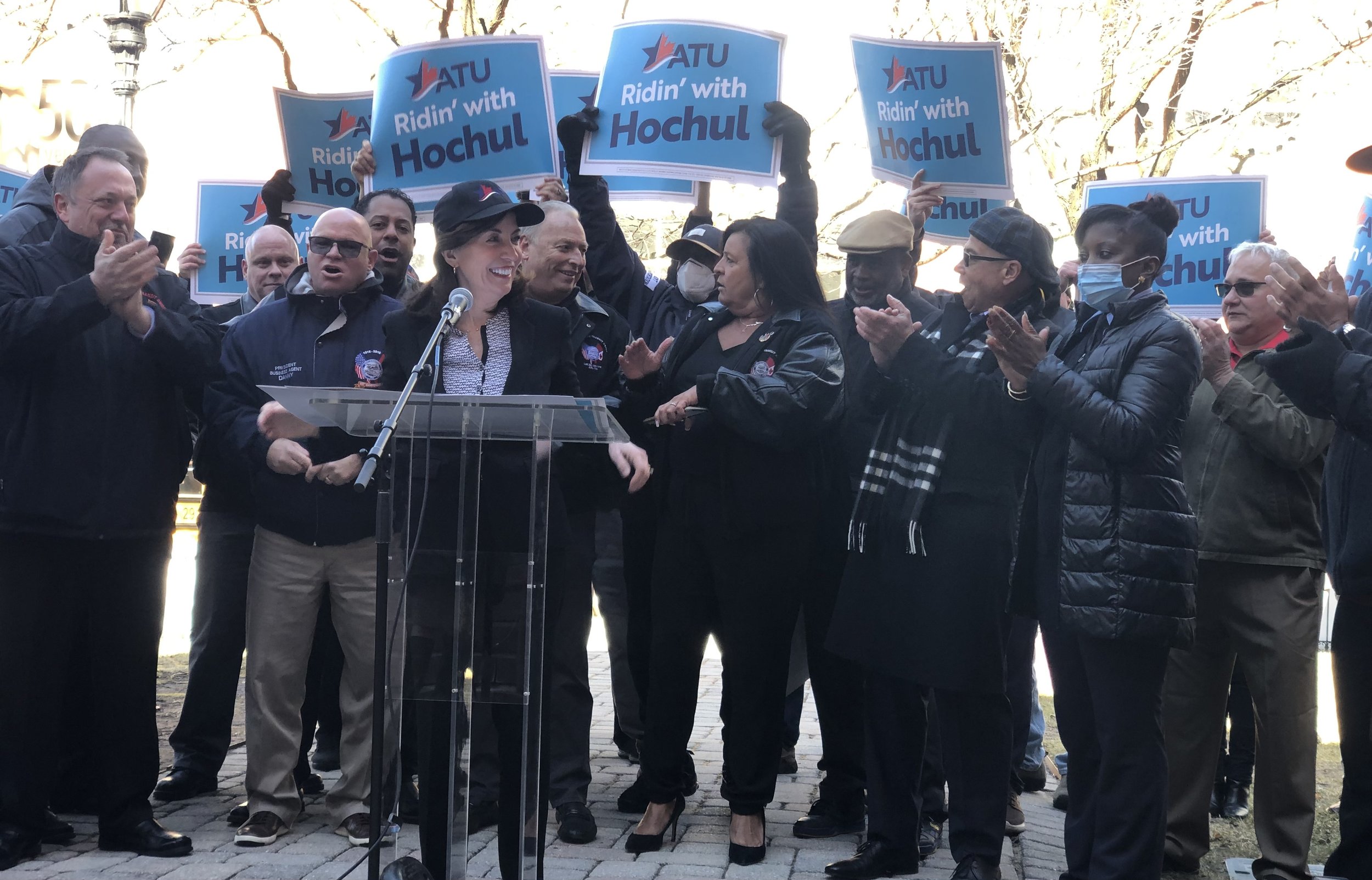 Transit union endorses Hochul
