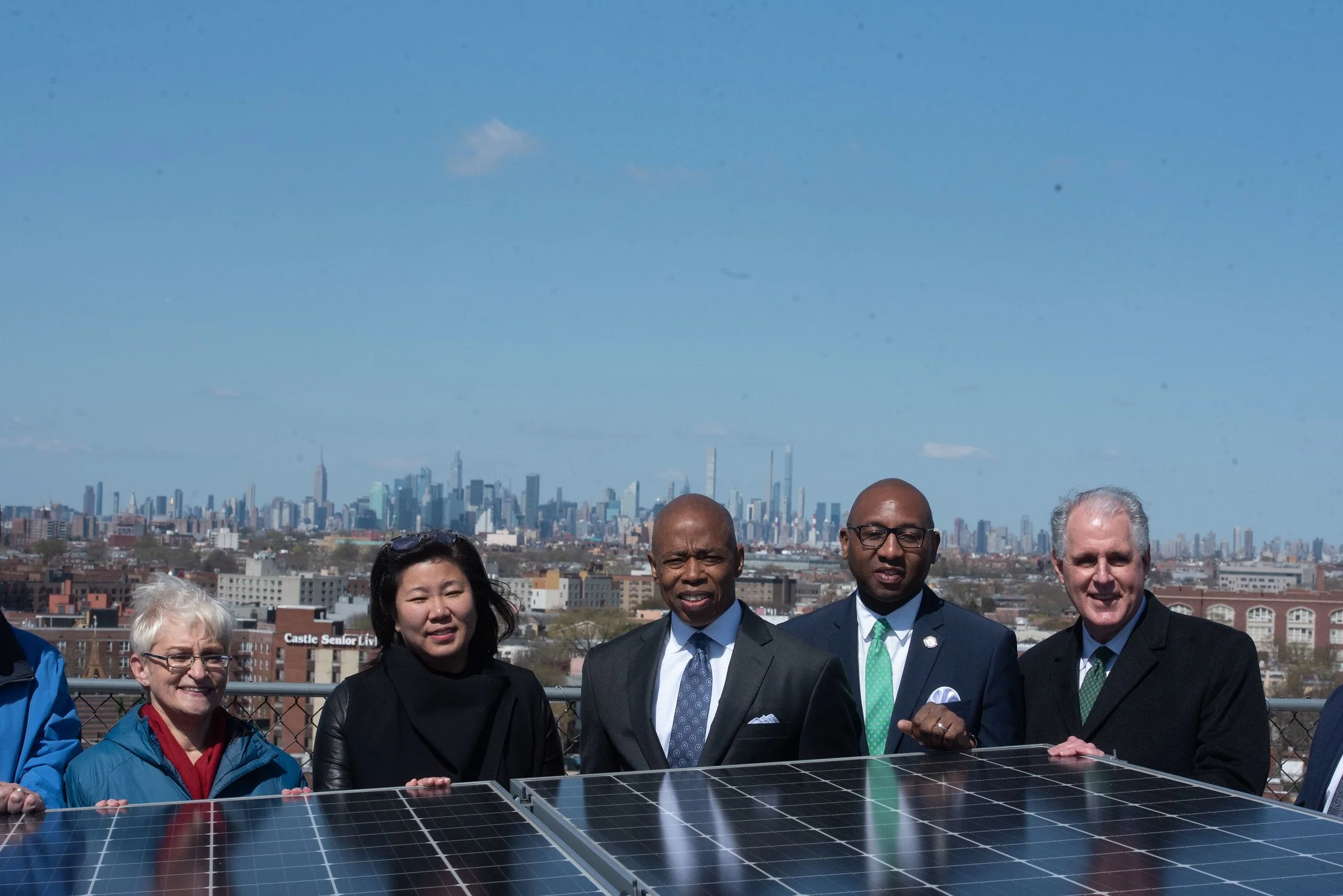 Adams launches push for green buildings in Queens