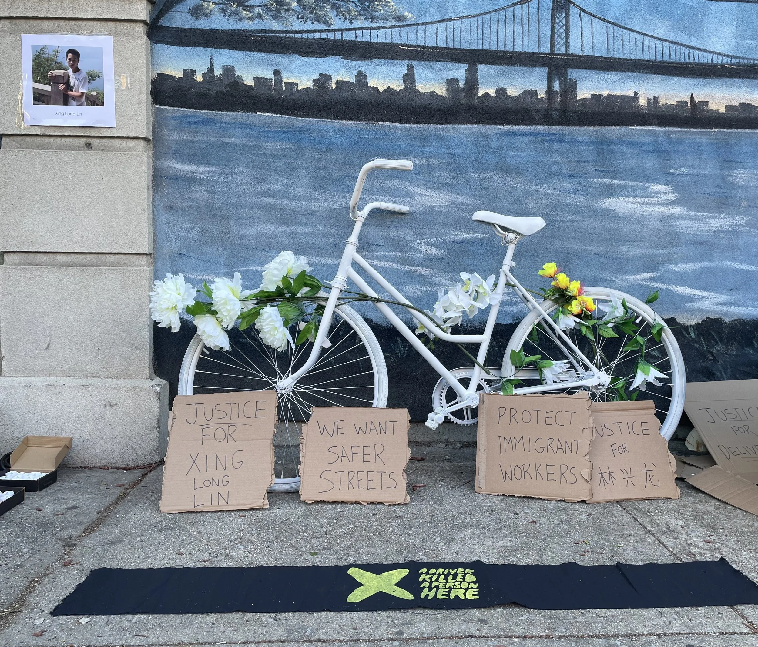 Astoria residents hold vigil on anniversary of delivery driver's death