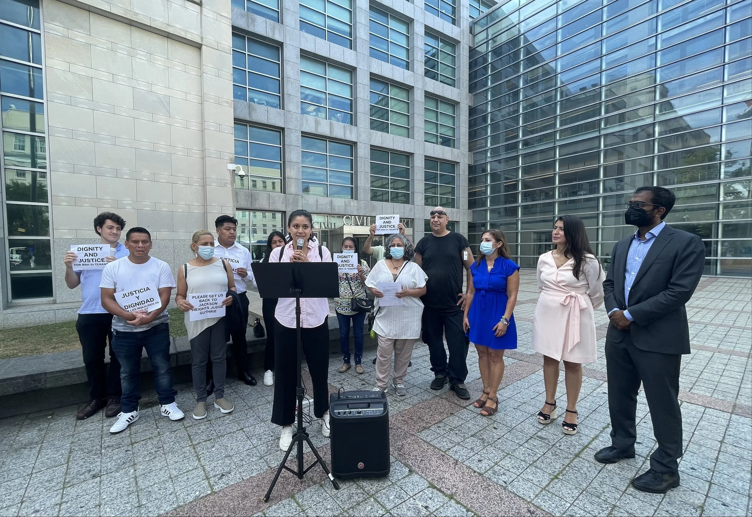 Over a year after fire, Jackson Heights tenants continue to fight for a return to their homes 