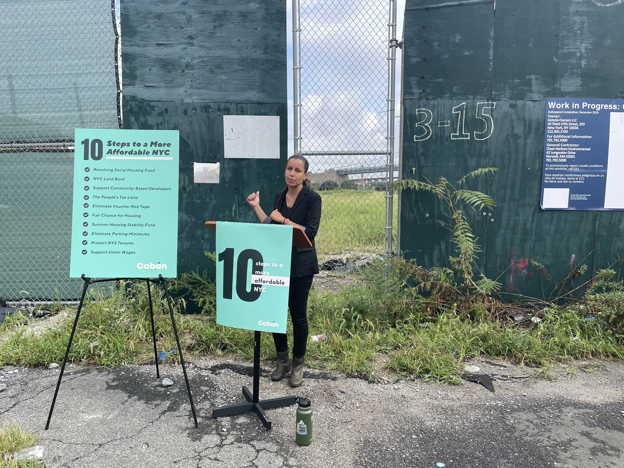 Cabán announces support for three-tower development in Astoria