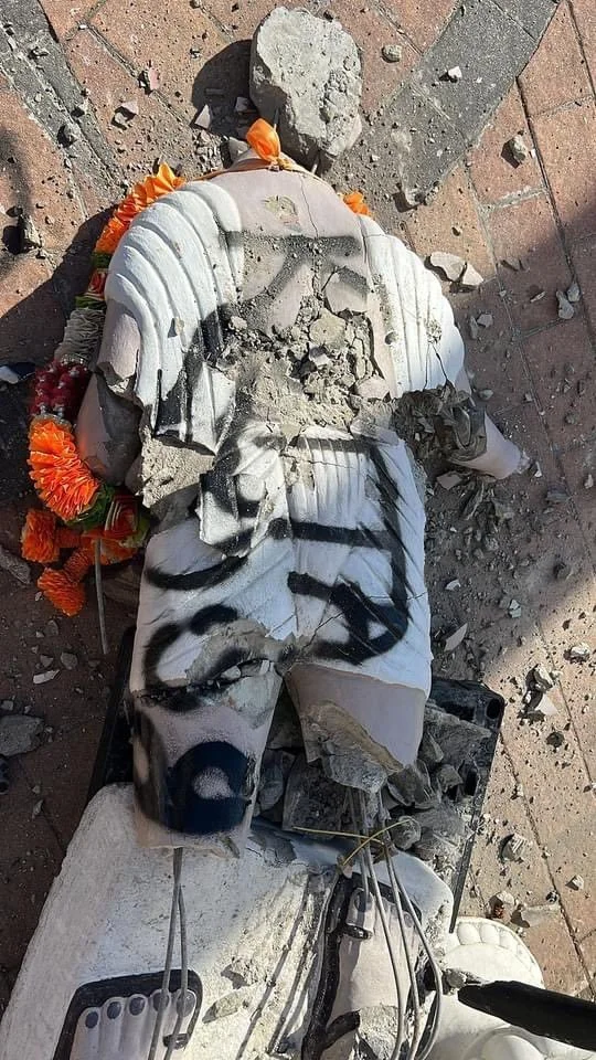 Queens man cuffed for vandalizing Gandhi statue in Richmond Hill