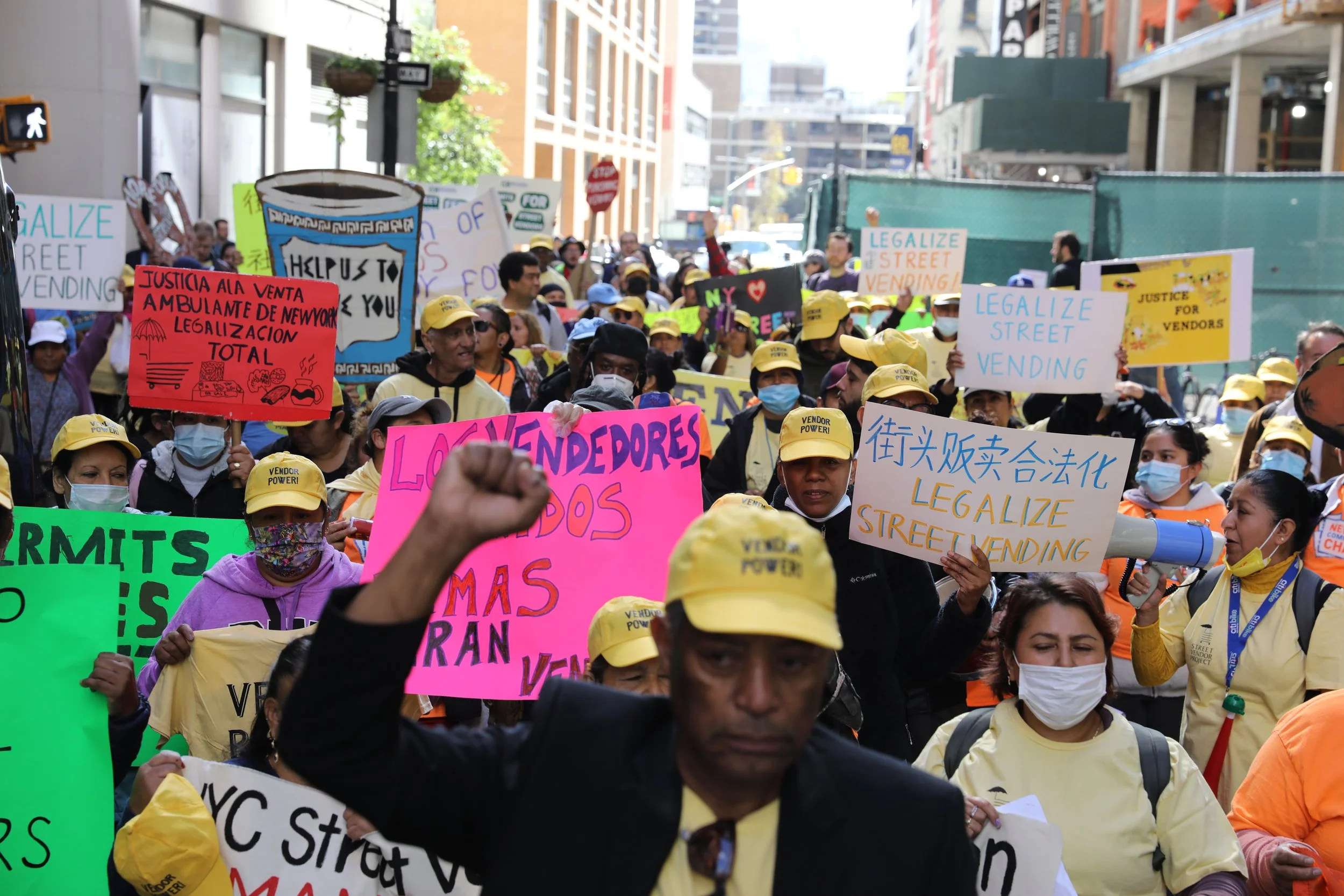 Street Vendors march for fair access