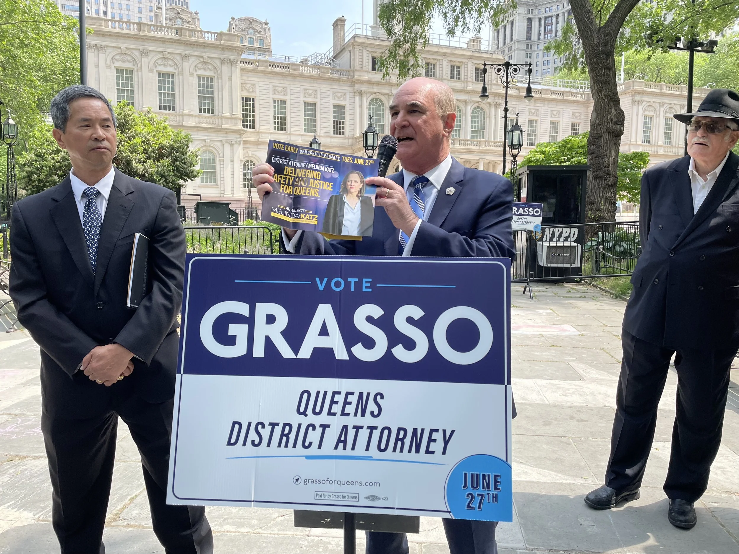 Grasso says he’ll up victims’ services within Queens DA’s office if elected