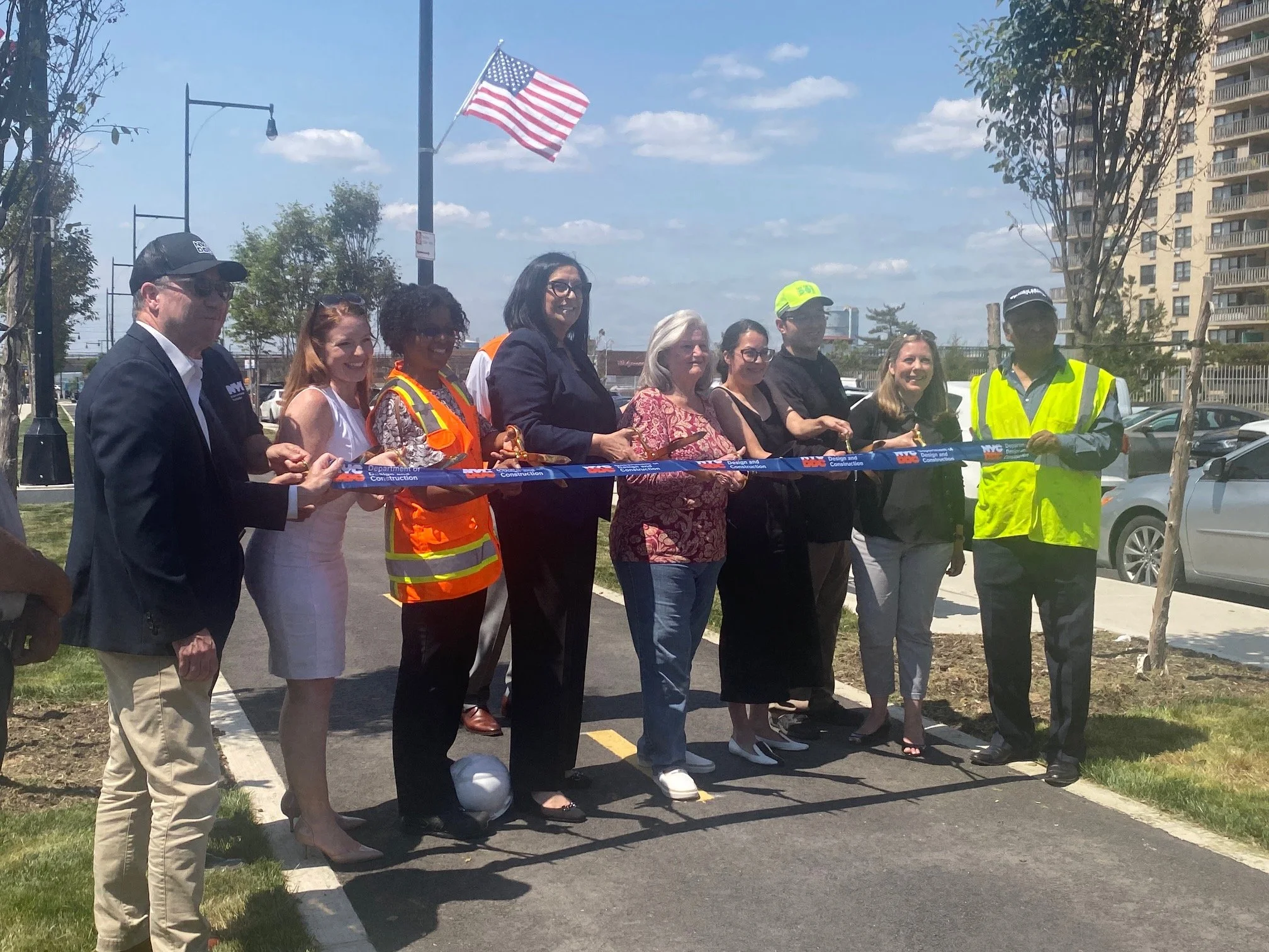 Popular Rockaway street gets new look with first-of-its-kind porous concrete