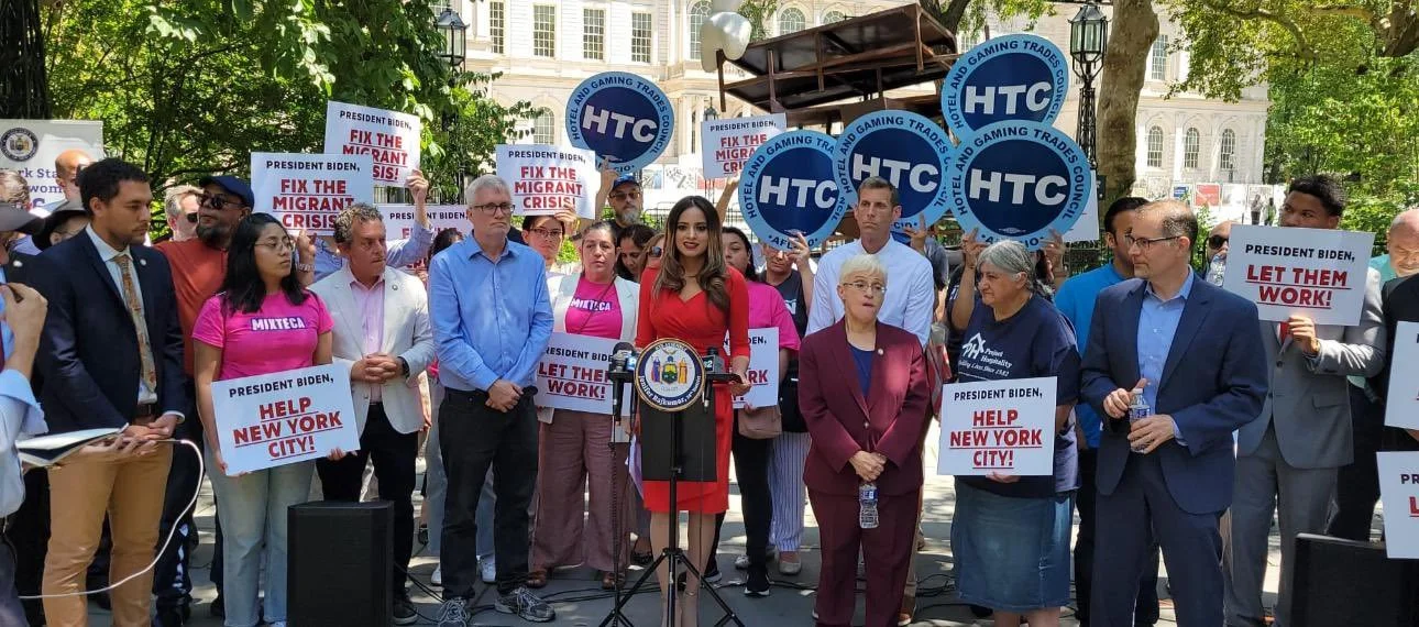 Local pols demand President Biden aid city during migrant crisis