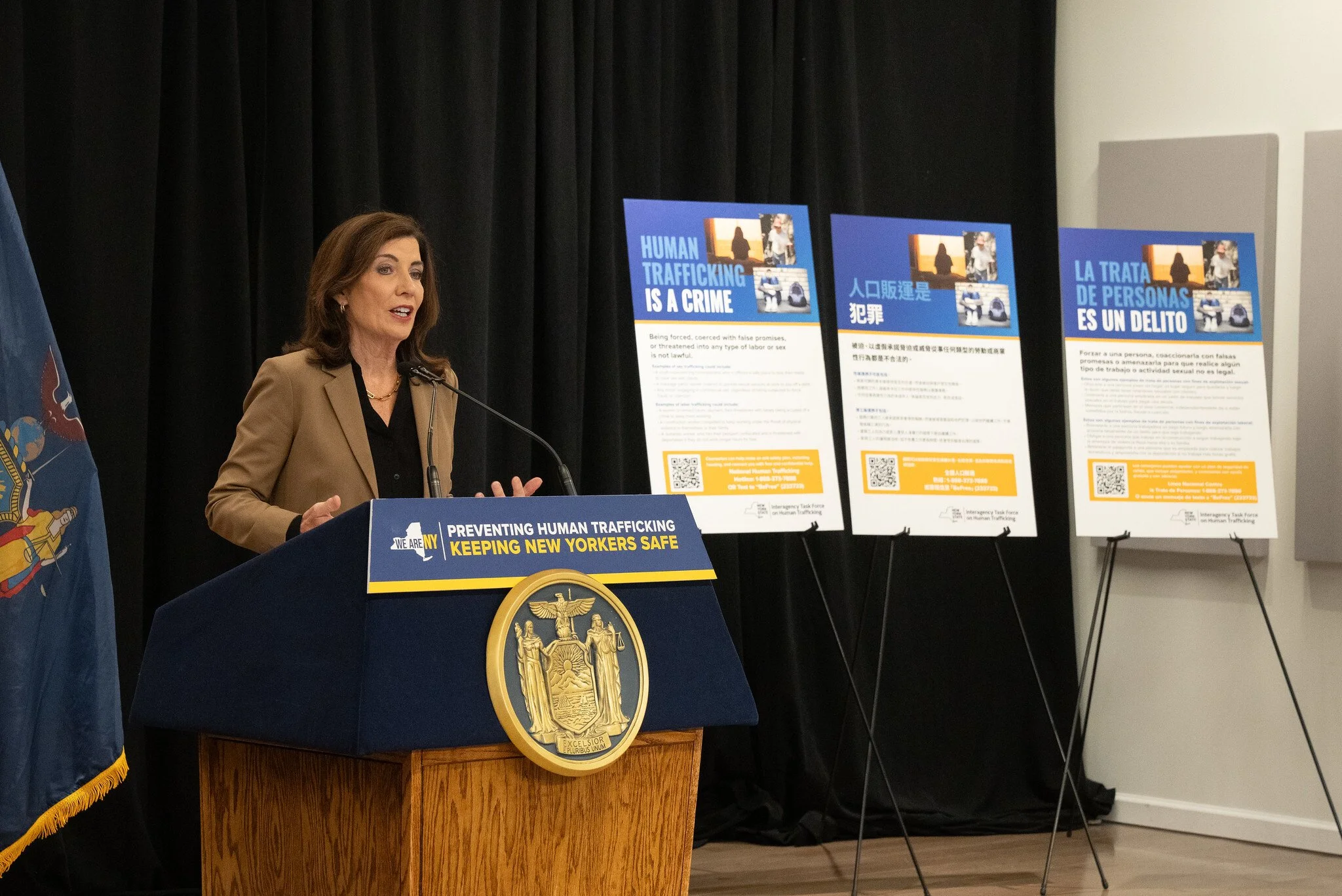 Gov signs anti-human trafficking bills into law in Queens