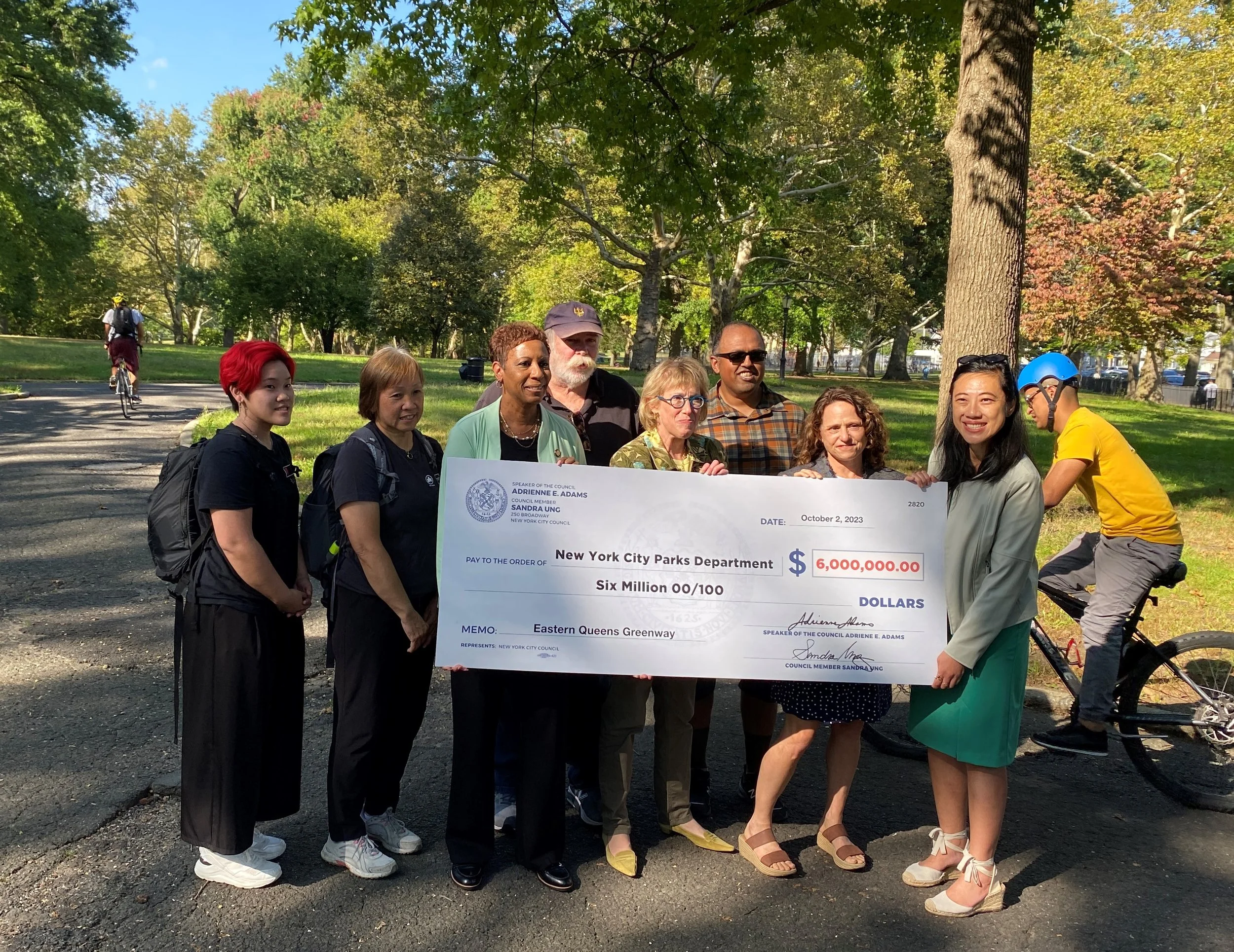 Queens pols give $6 mil to Eastern Queens Greenway 