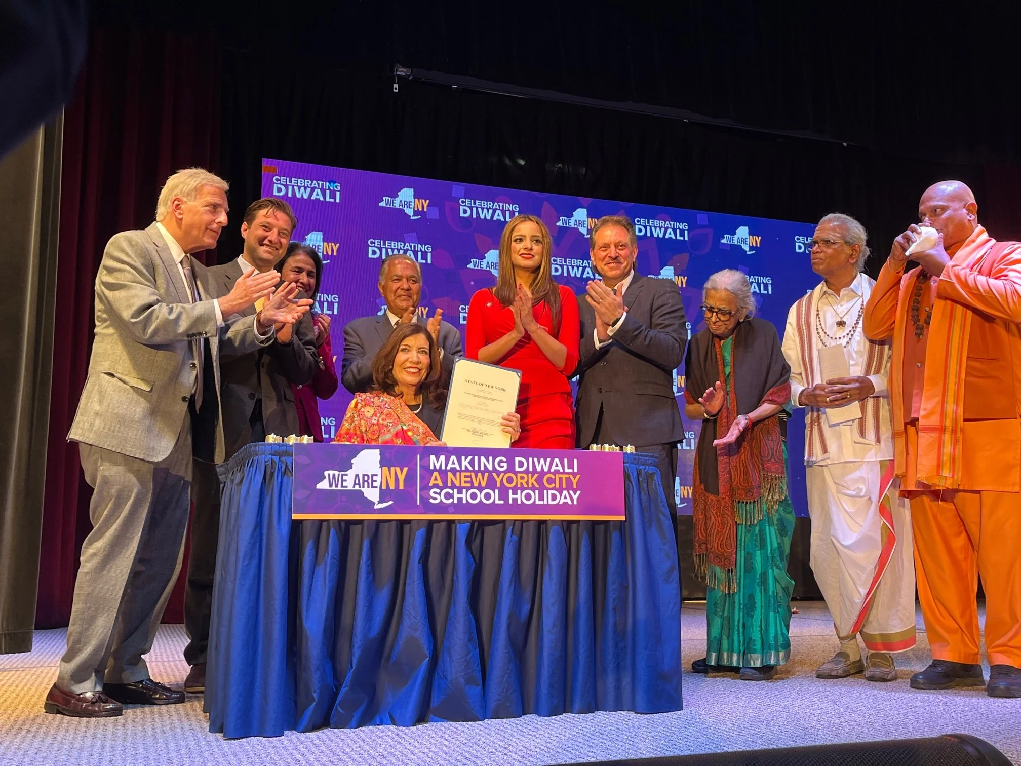 Governor signs Diwali school holiday bill into law  