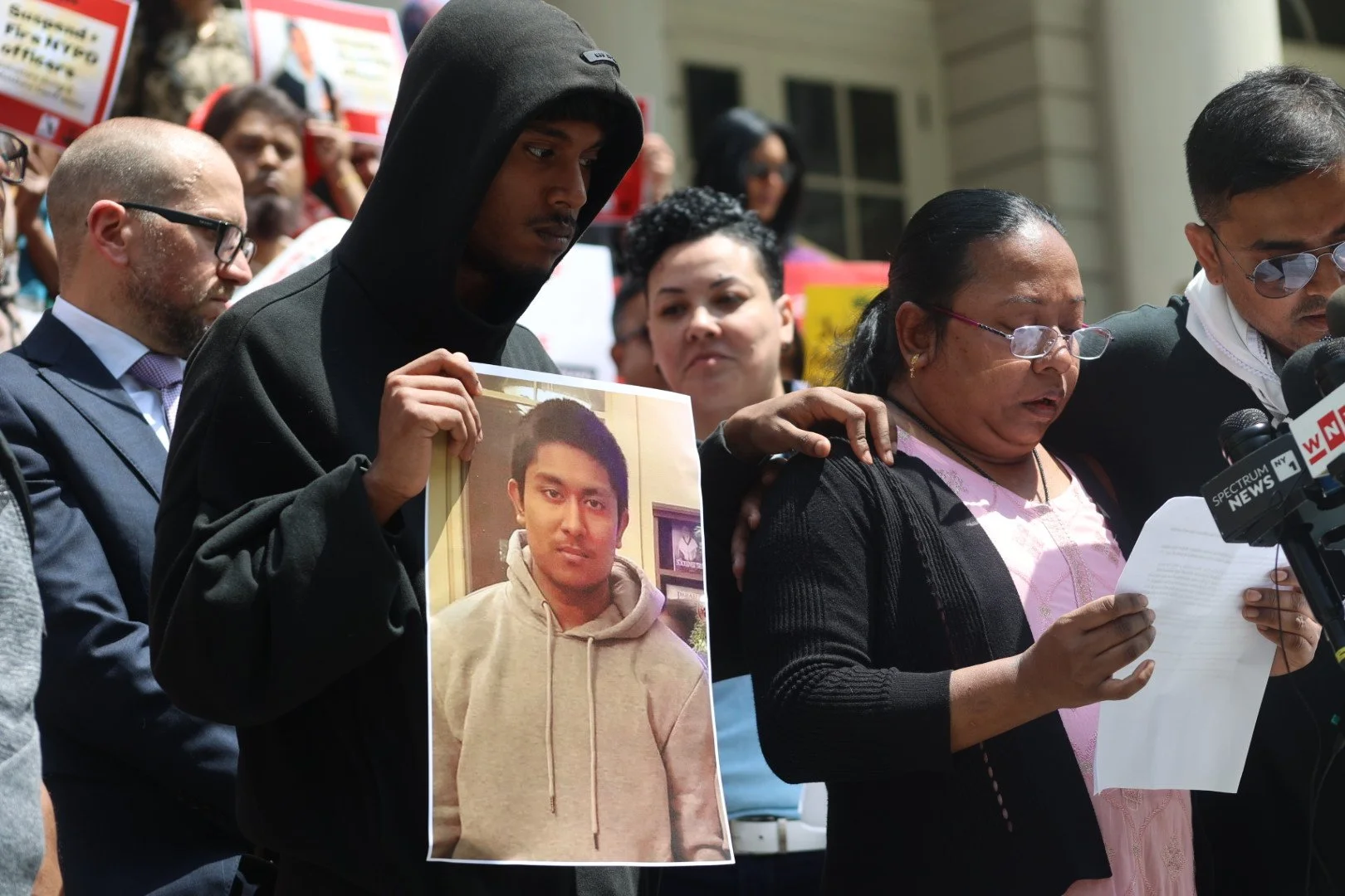 ‘They murdered him in front of me’: Rozario family blasts NYPD, mayor for shooting of Ozone Park teen