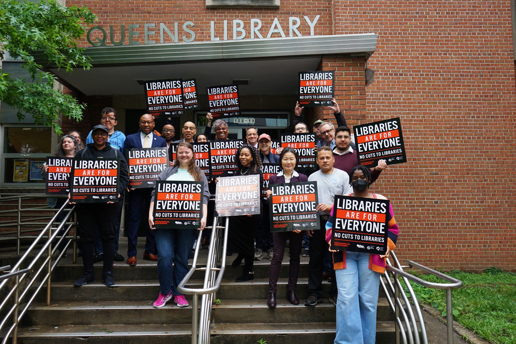 Advocates rally for restoration of Queens library funding 