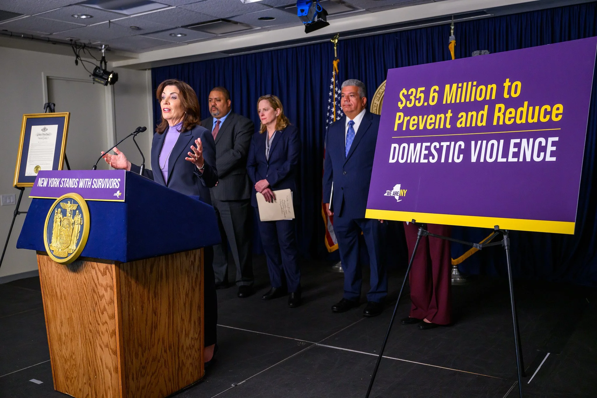 Gov sends $35 million to state’s DAs to prevent domestic violence 