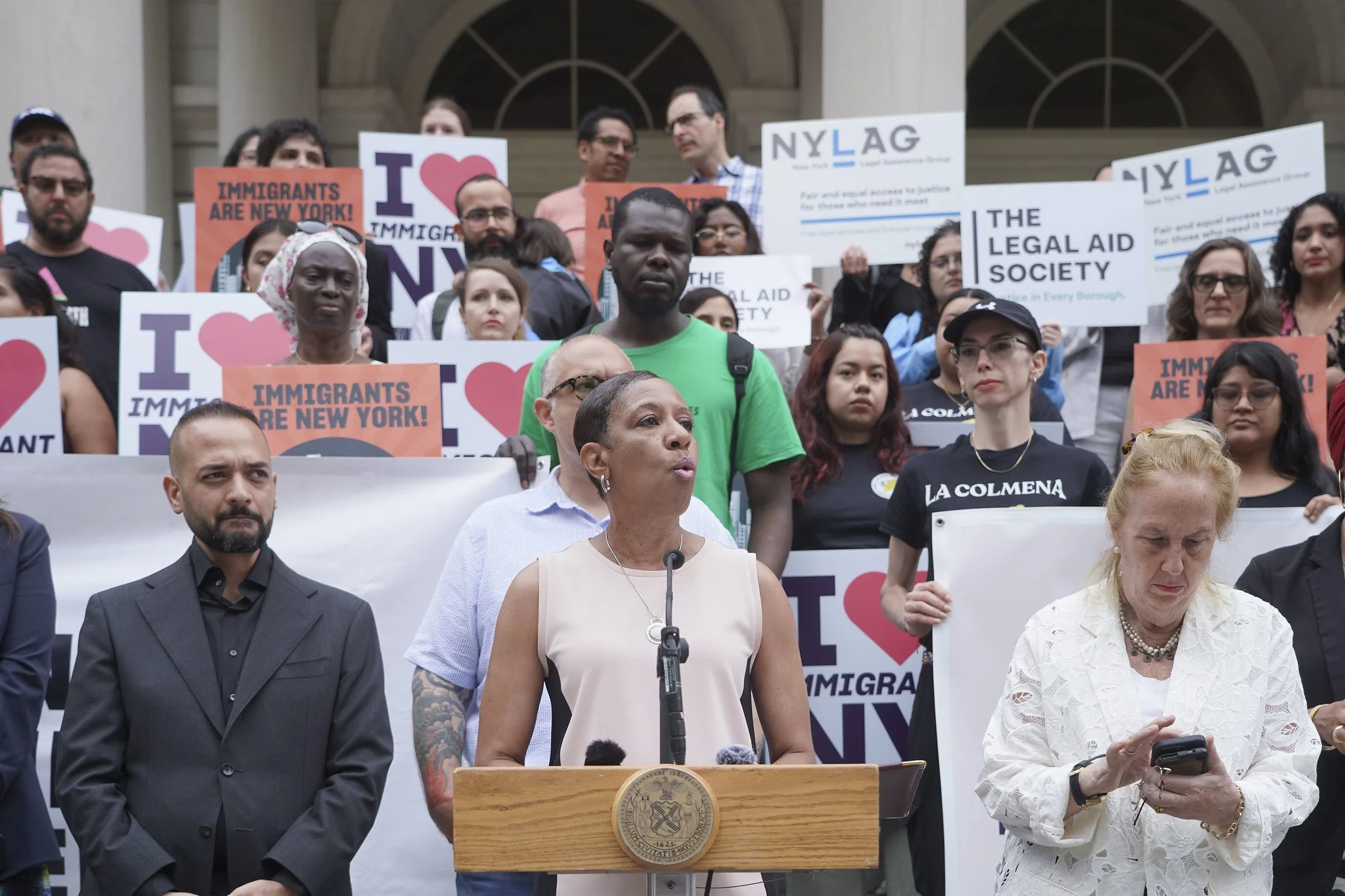Electeds and legal advocates call on mayor to expand immigrant legal services