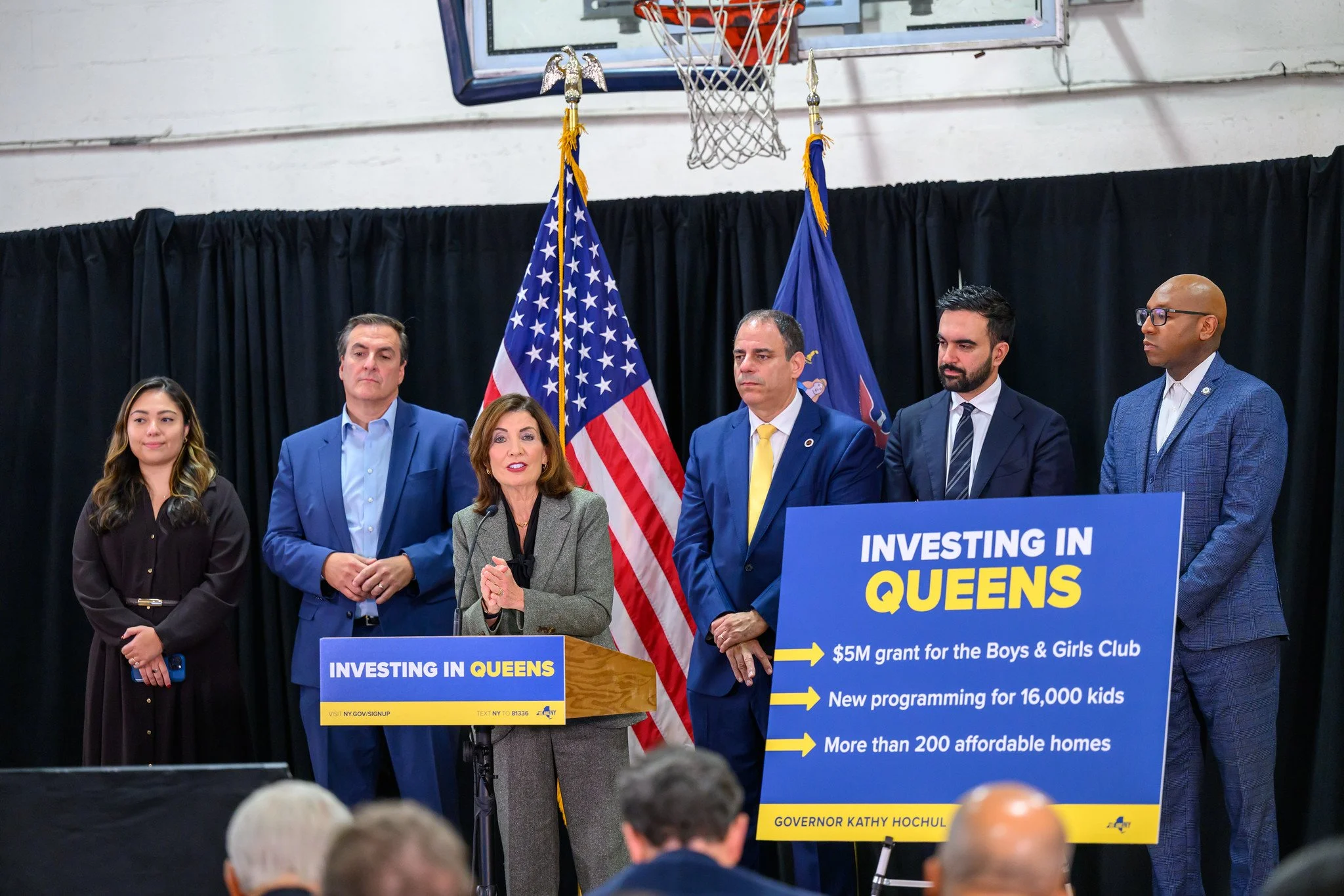 Hochul joins Mamdani to announce new funding for Astoria Boys &amp; Girls Club