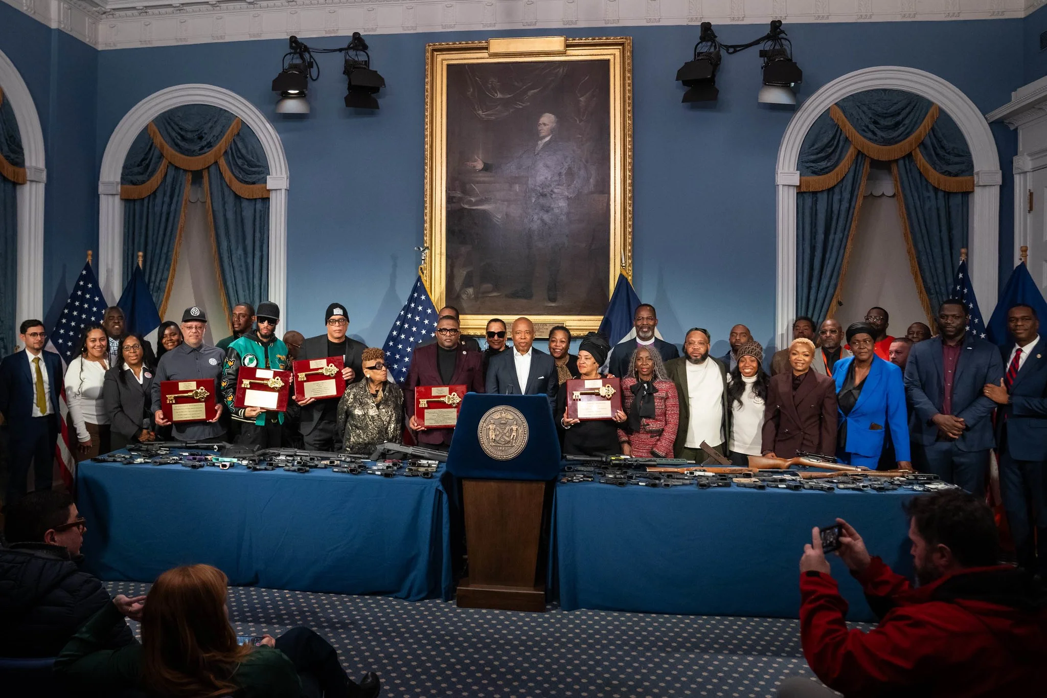 As shootings fall, Adams honors city’s anti-violence workers