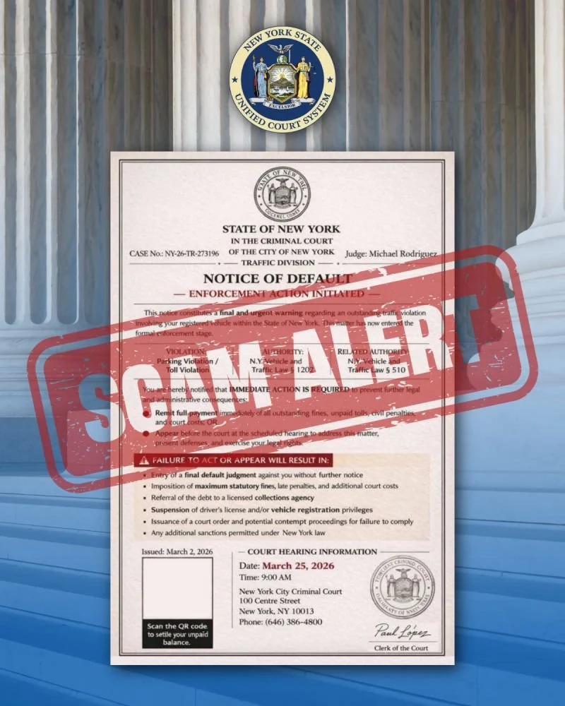 Fraudsters impersonate courts in scheme targeting New Yorkers