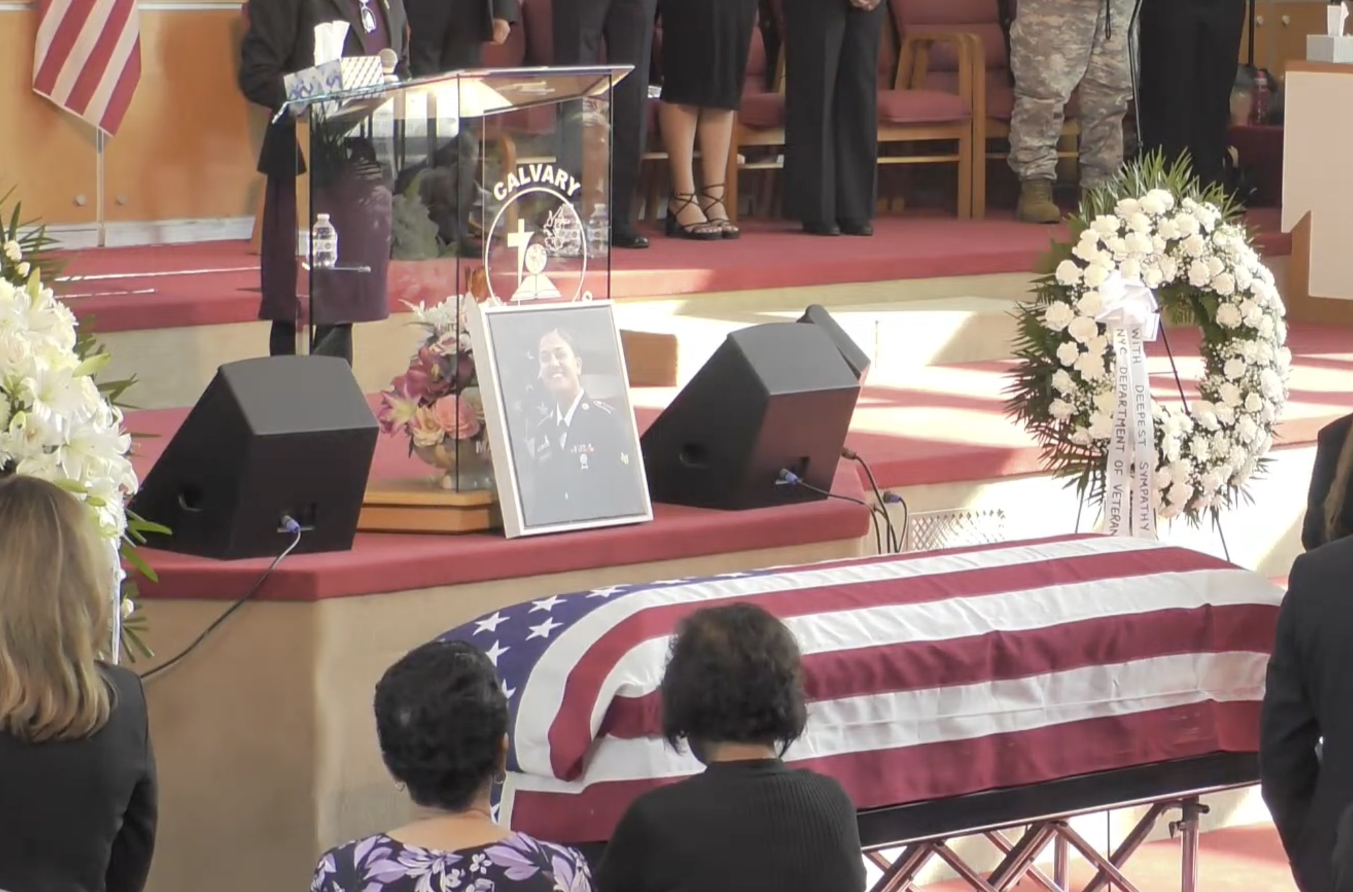 Fallen soldier remembered at emotional funeral in Queens 