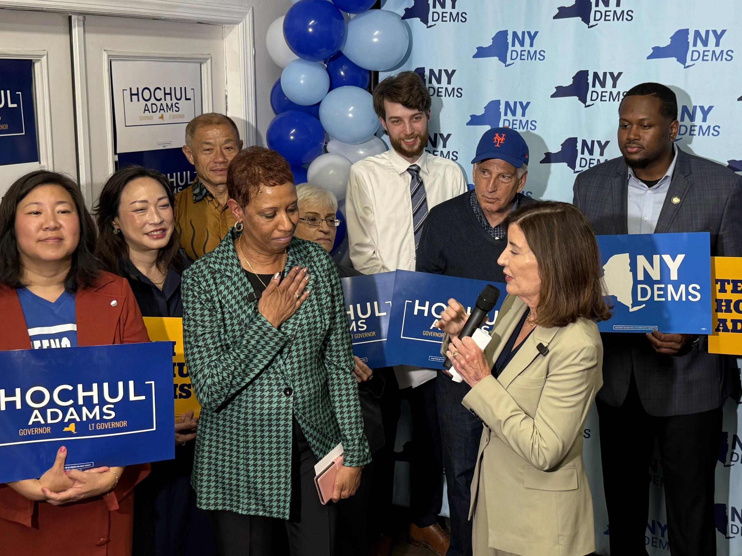 LG pick Adrienne Adams campaigns in her native Southeast Queens