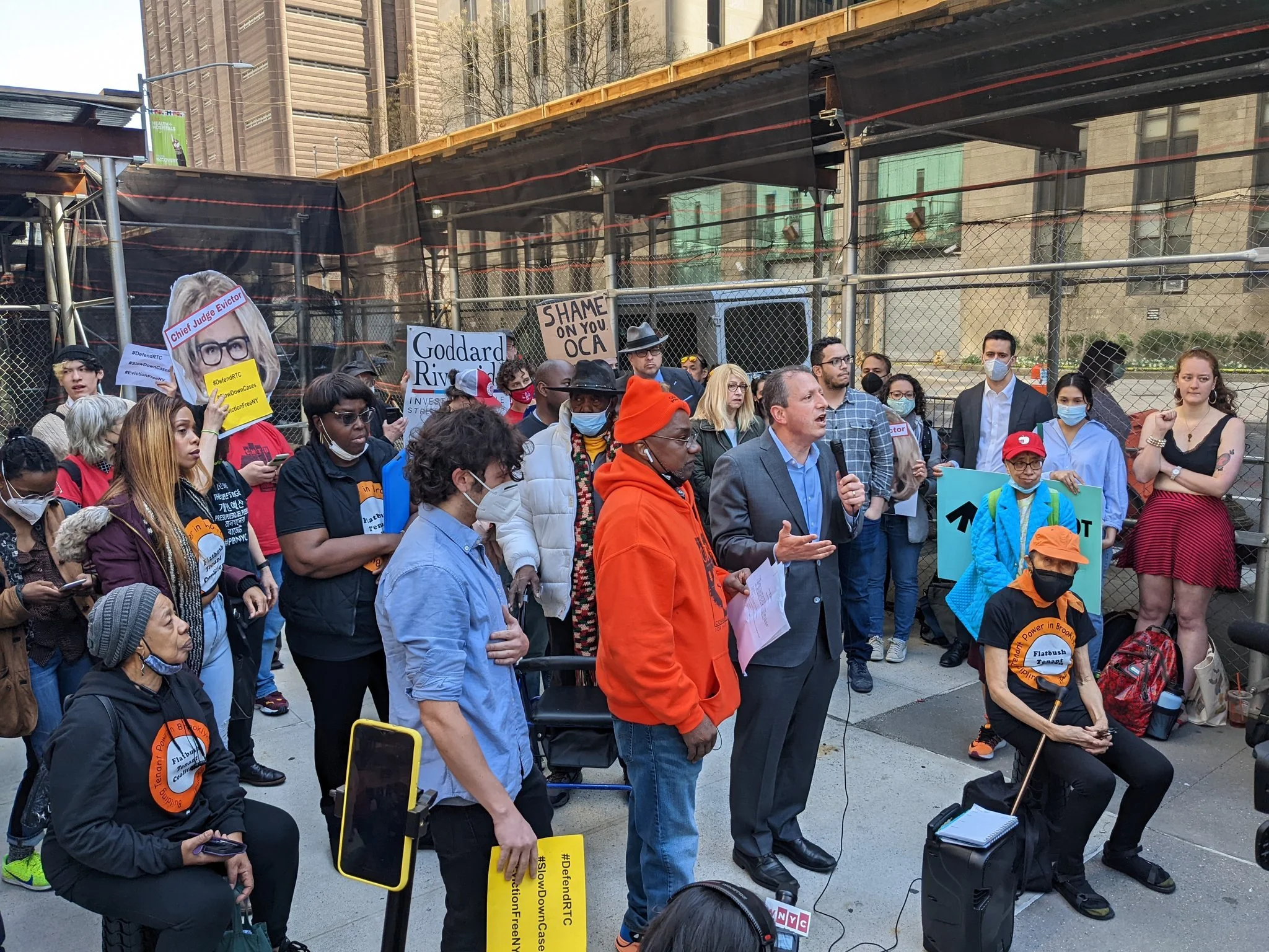 Right to Counsel supporters call for OCA to slow cases — Queens Daily Eagle