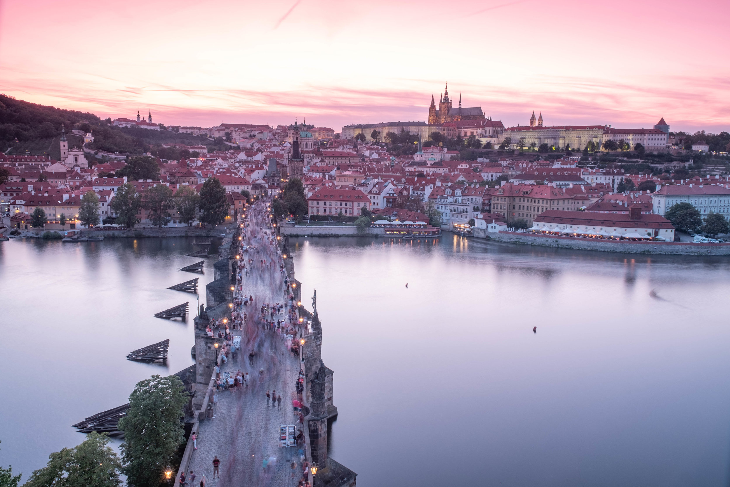 Charles Bridge from Old Town Bridge Tower