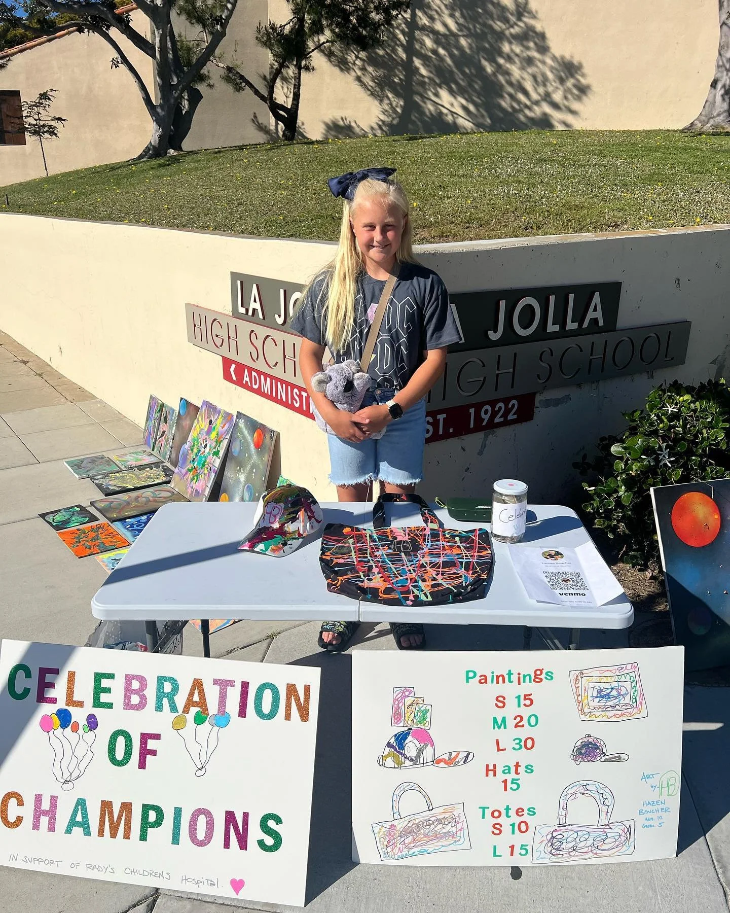 💡 Youth Advocate Spotlight 

Meet Hazen, age 10. We are showcasing her commitment to the @celebrationofchampions event benefiting Rady Children&rsquo;s Hospital. Hazen has participated in this event for the last 3 years. This year, she created a #ca
