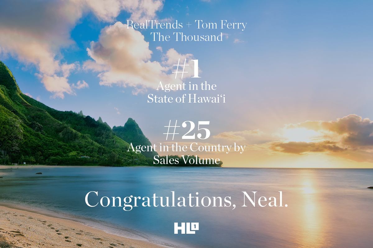Neal Norman Receives National Recognition as #1 Realtor in Hawaii and #25 Realtor in the Country for 2023