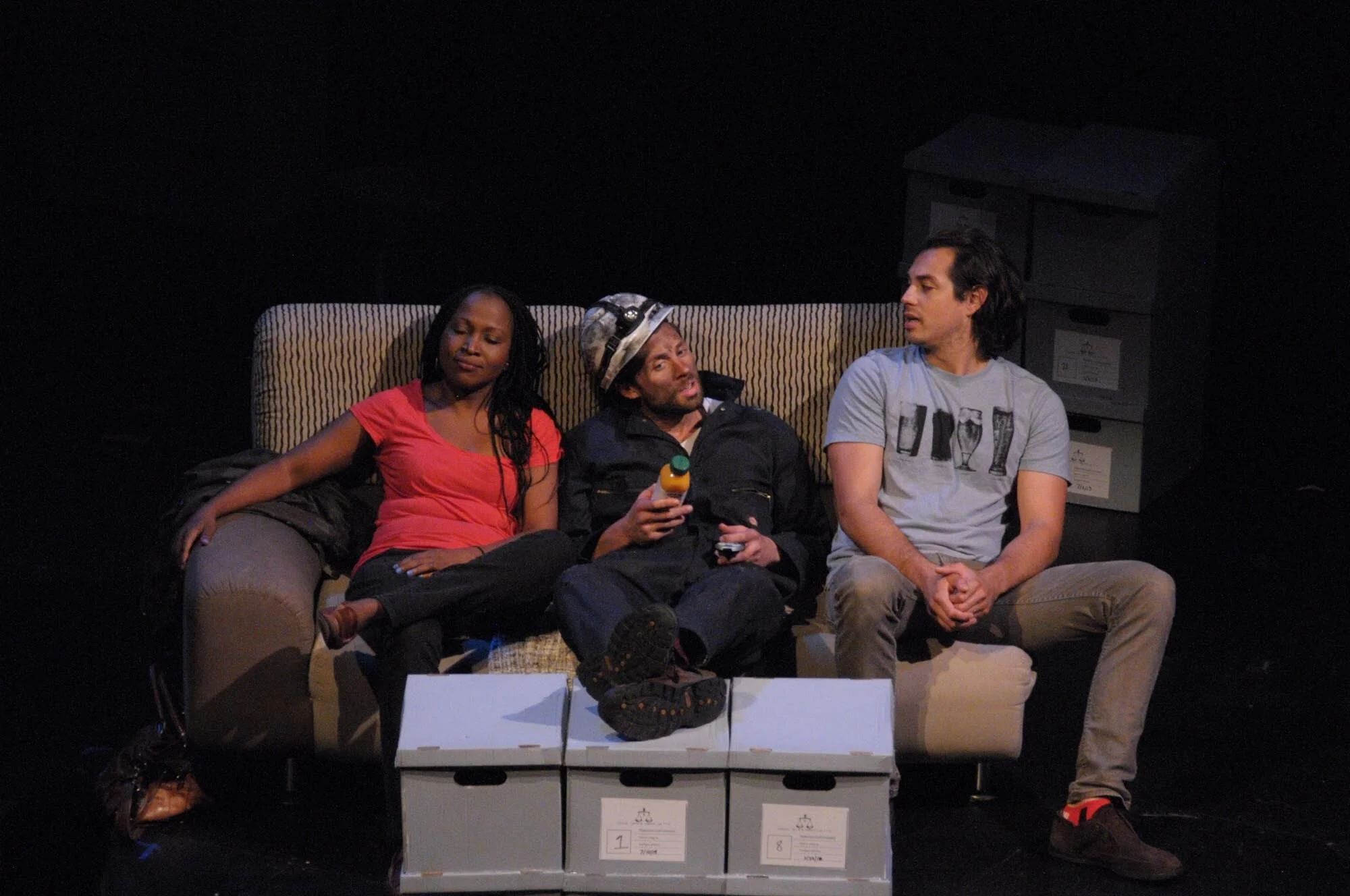 Opal Taylor-Besson, Max Monnig, and Lorenzo Villanueva in “Mine”