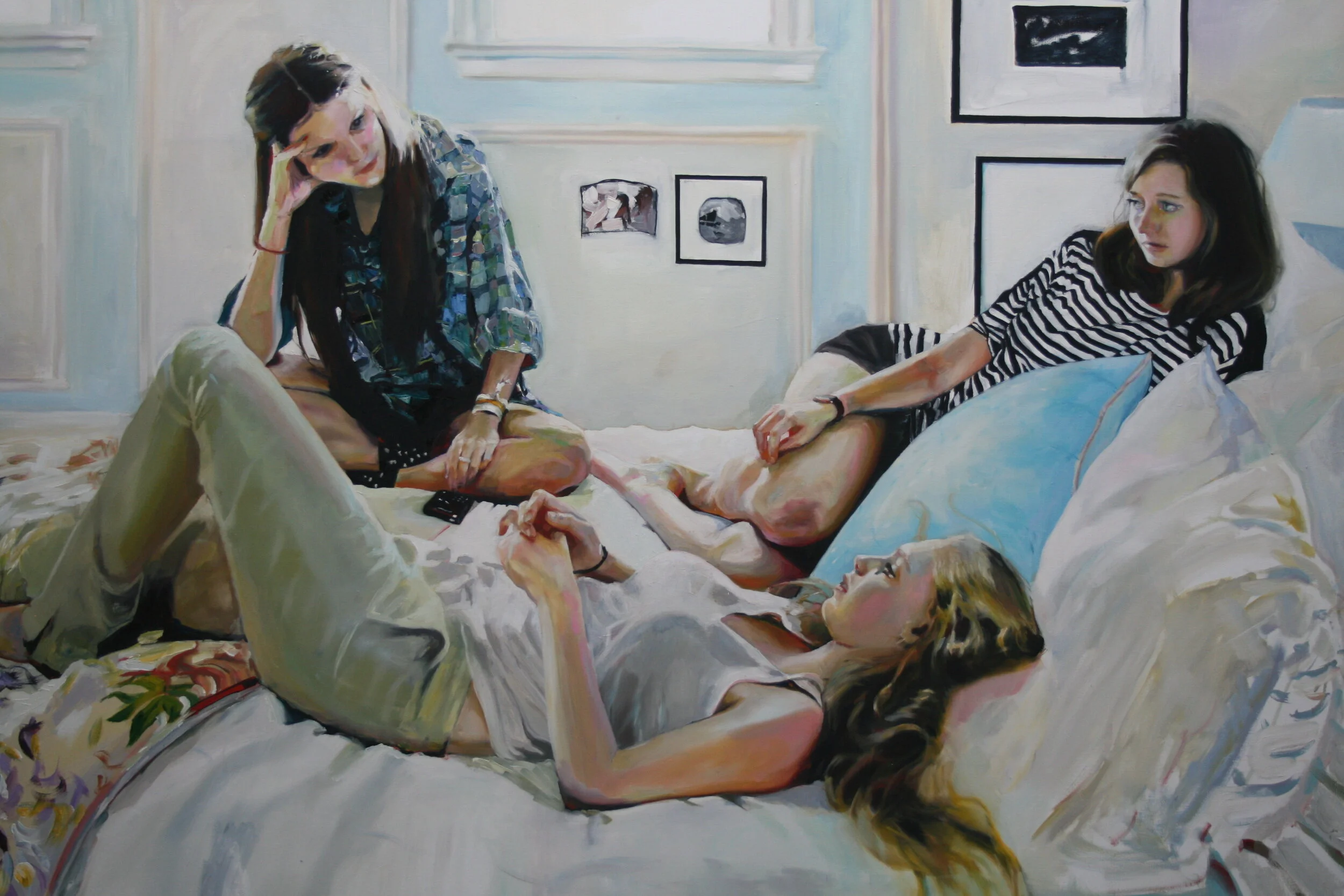 “Three Girls” 60 x 84 inches 2014