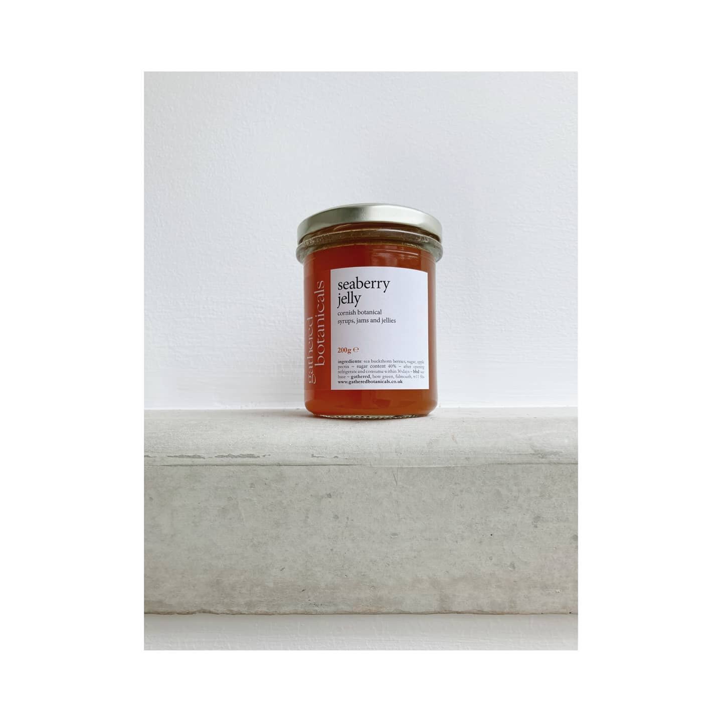 NEW JELLY ALERT! 
our #seaberry jelly is made from cornish sea buckthorn berries grown by seth at @cornishseaberry ~ deliciously sharp with hints of tropical fruits and pineapple. we've been enjoying it for breakfast ~ pilled onto a toasted english m