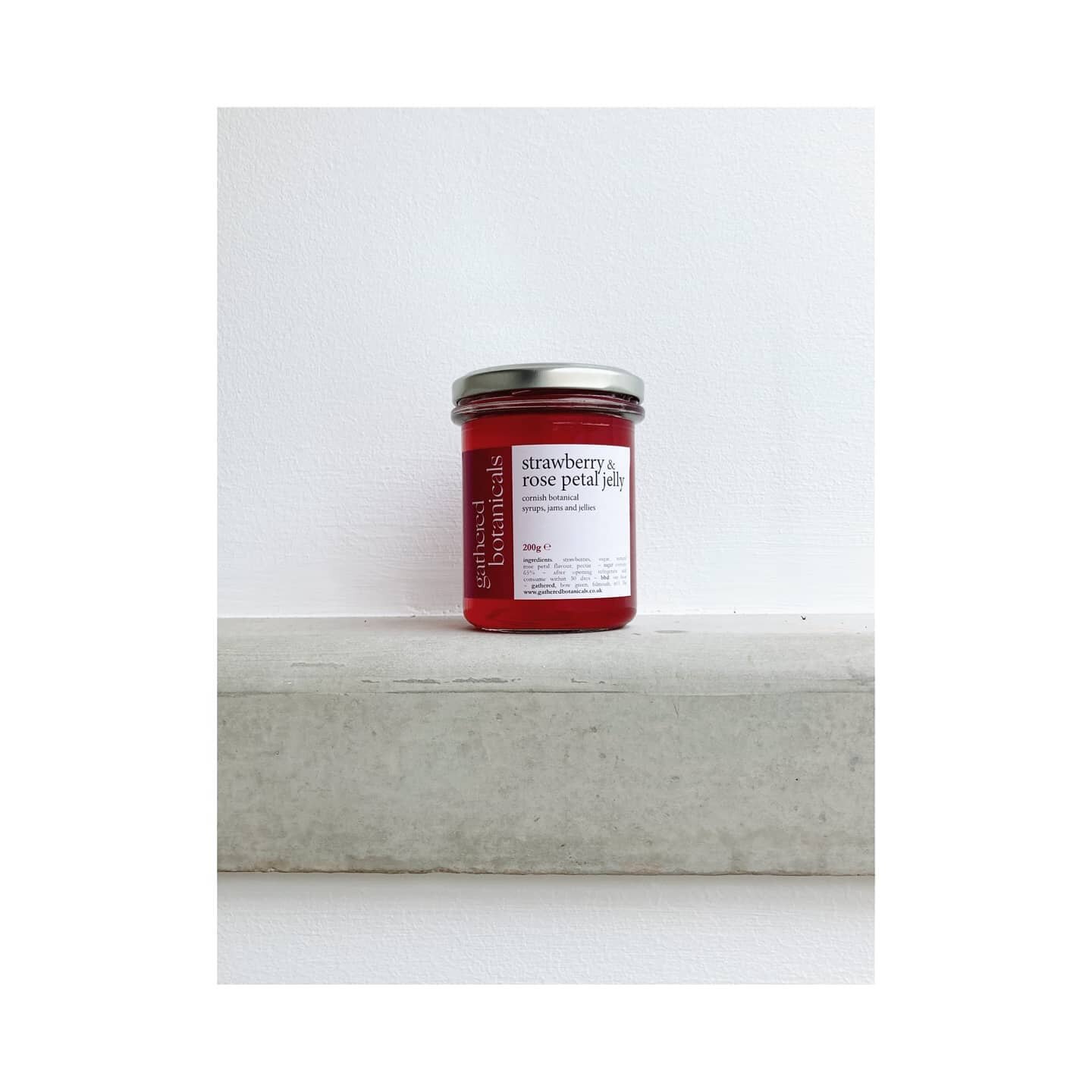 SUMMER STRAWBERRIES ~ our strawberry &amp; rose petal jelly and jam is now online. utterly heavenly eaten with a scone teamed with a big dollop of @trewithen_dairy clotted cream. 🍓🌹❤️