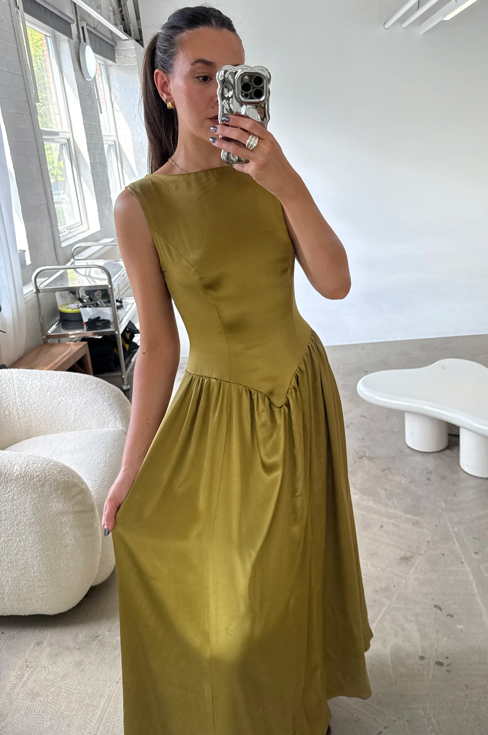 The Lucie Dress Satin