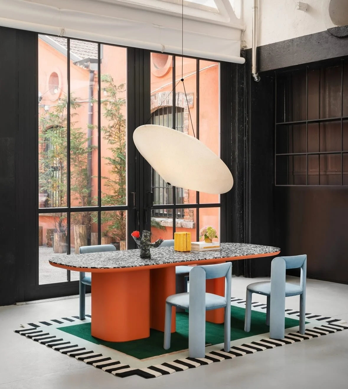 Soft curves, bold colors, striking form and materials. Meet Bonbon Table by @miniformsofficial 
Perfect for all interiors both contract and residential ✨