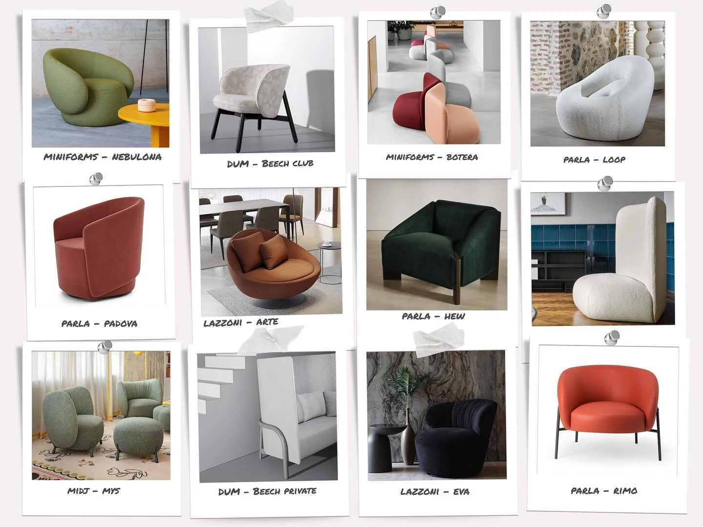 We&rsquo;ve rounded up our favorite lounge chairs of the season 😍 Pieces full of character, sculptural forms, thoughtful functionality, and endless customization possibilities. Which one speaks to you?