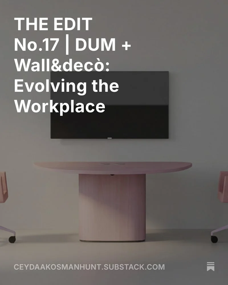 The Edit No.17 is here! Check out my new article on workplace design and how @dumoffice and @wallanddeco are here to truly transform your projects. ✨

Link in Bio!