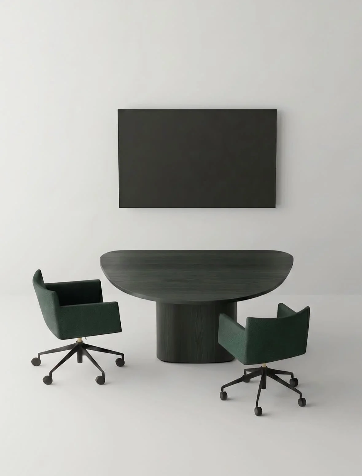 Beech Teams Trapezium by @dumoffice 

A table series designed with your team in mind. 😮&zwj;💨

Everyone gets a front-row seat on camera, making hybrid meetings feel more natural and keeping everyone in the conversation. No awkward angles, no blind 
