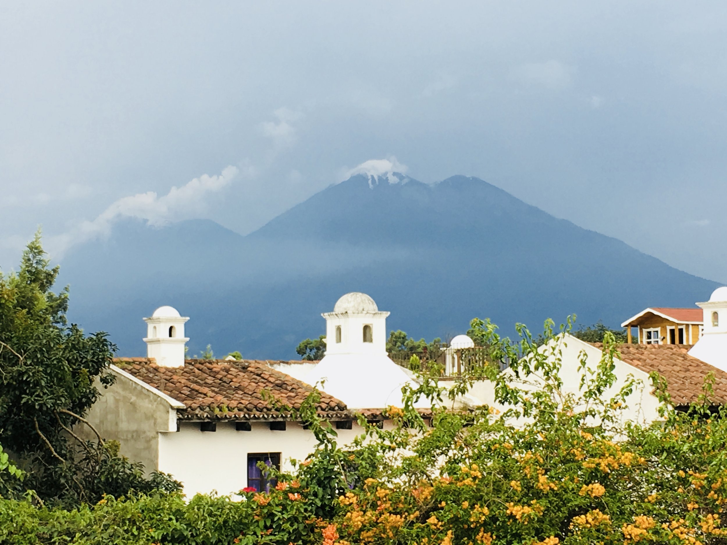 The view from the beautiful Common Hope campus in Antigua, Guatemala. 