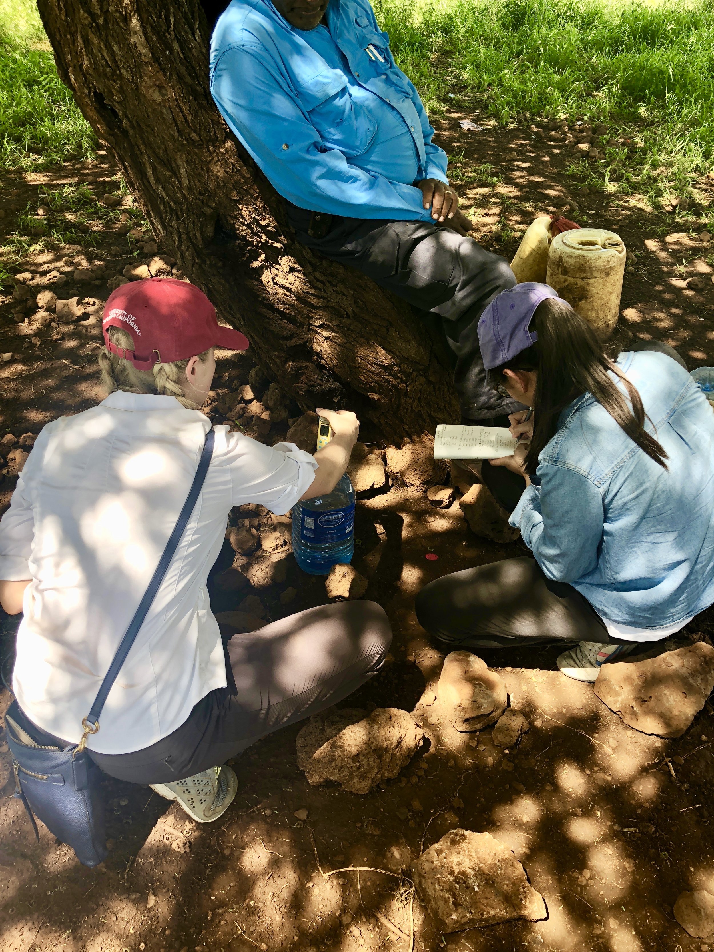 Taking water samples in Gambella, Kenya during the May 2018 assessment trip. 