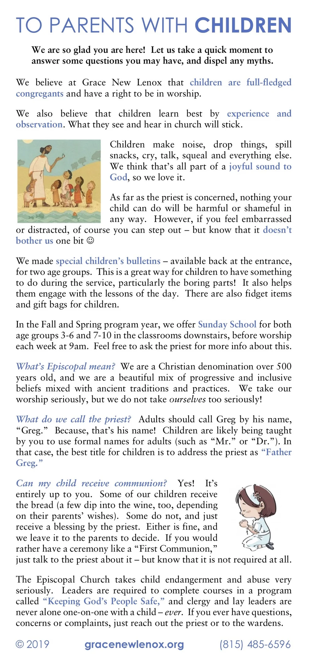 Children & Families — Grace Episcopal Church