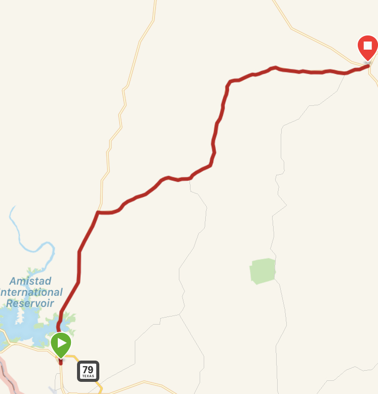 Our route for the day.