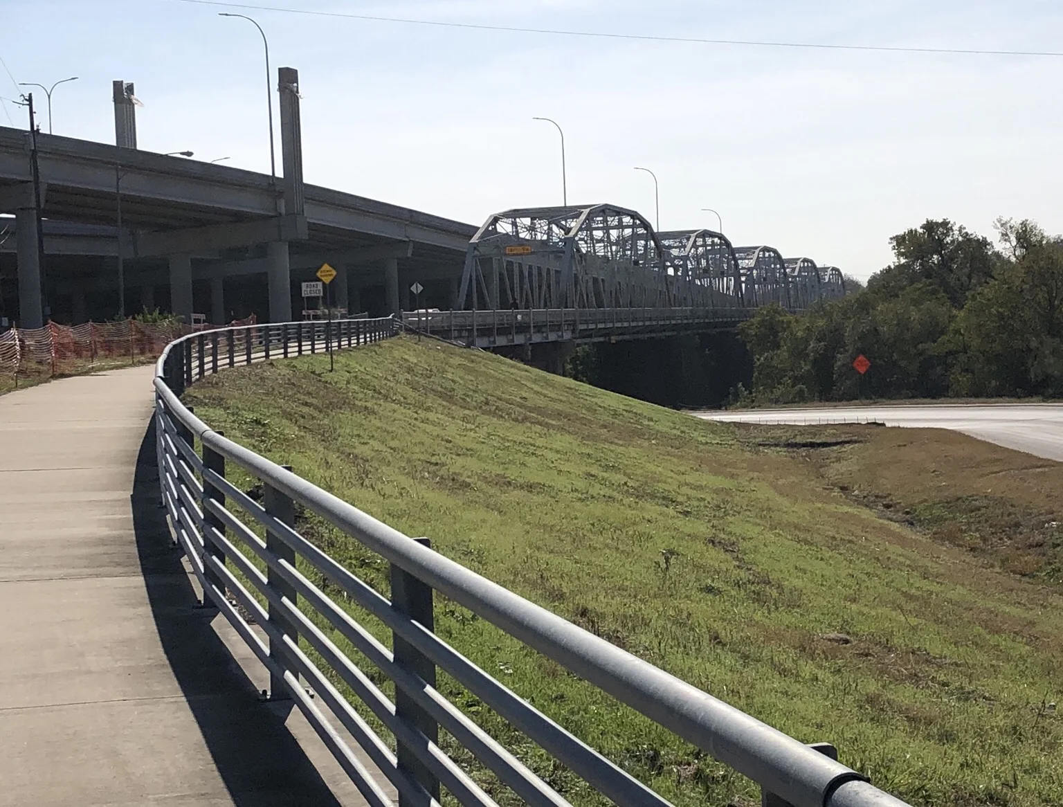 On of the bike paths