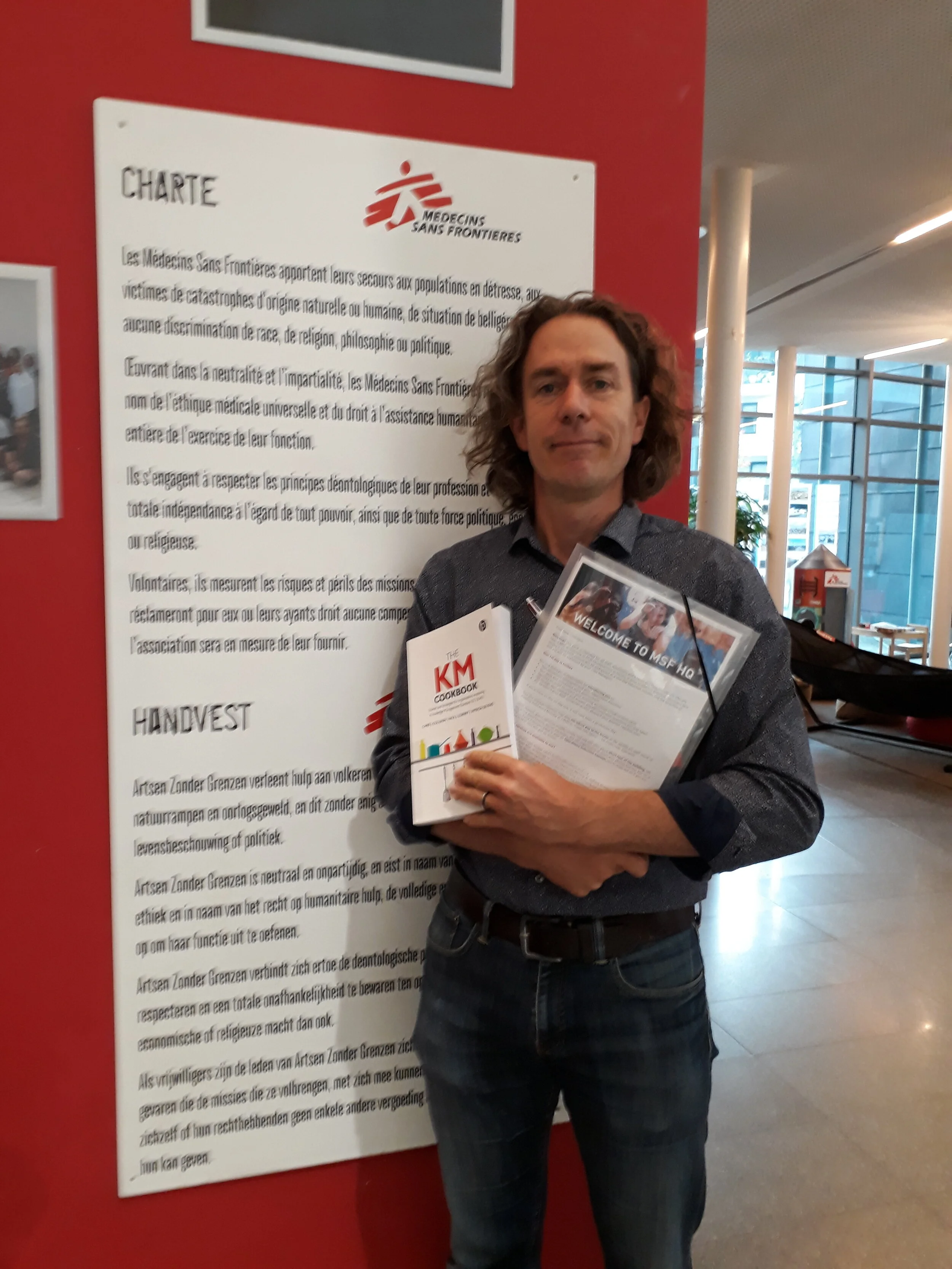 Here’s Robin Vicent-Smith with the KM Cookbook - he’s the featured chef at MSF!