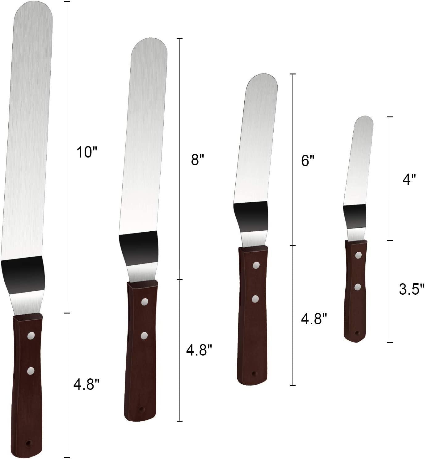 Set of offset spatulas