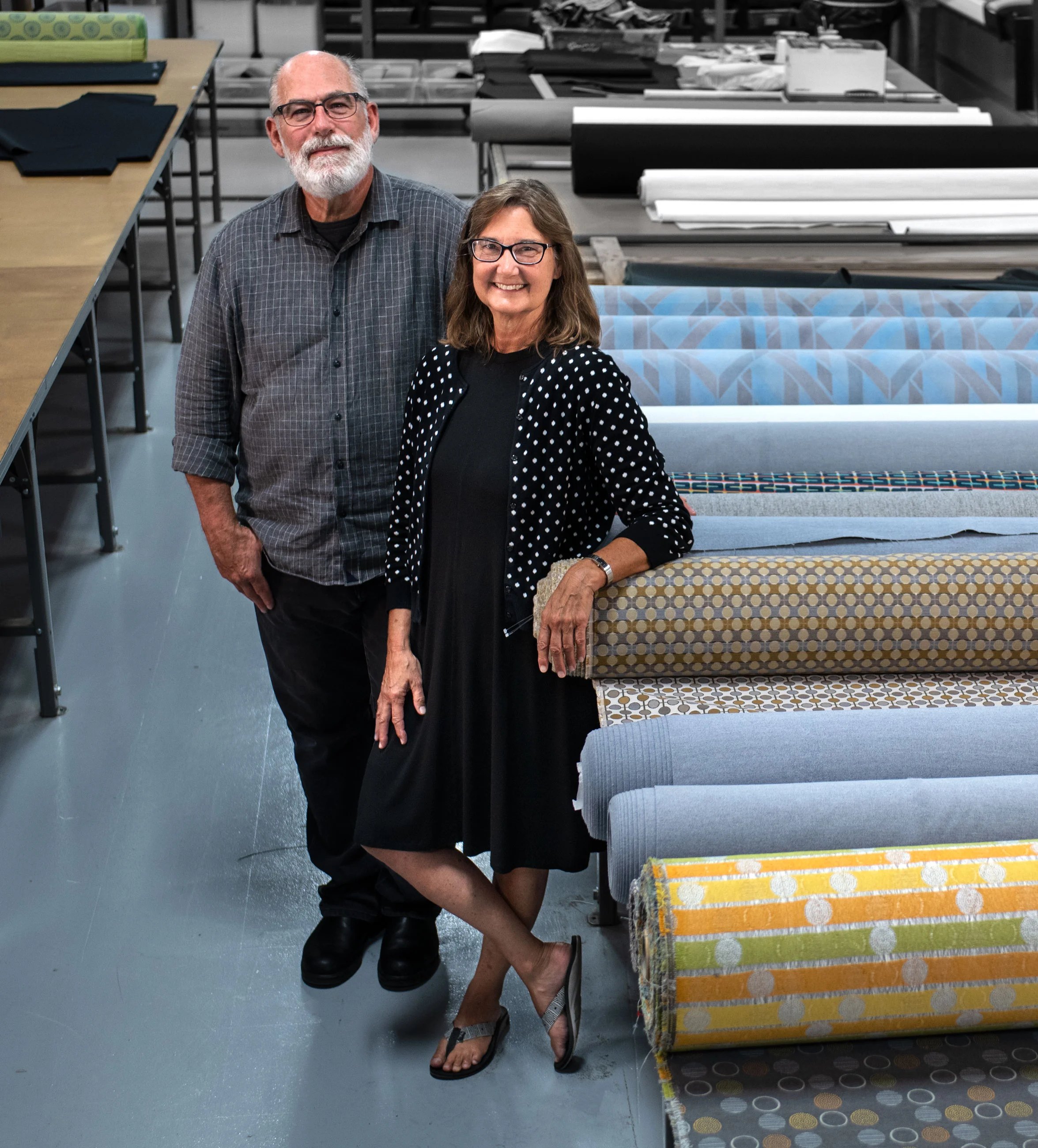 Brace and Brenda Wieland , founders and co-owners of Transformations Furniture.